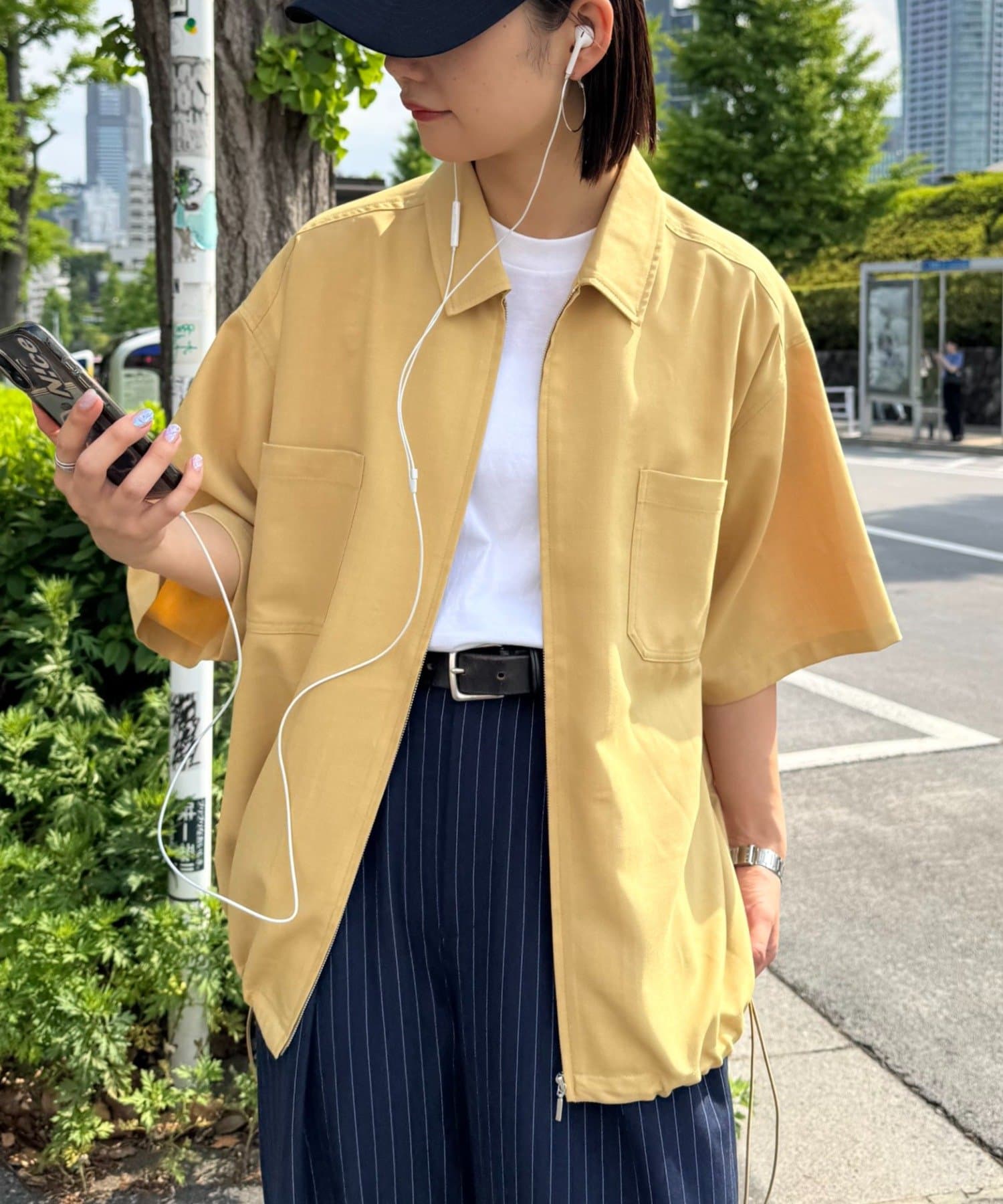 CIAOPANIC TYPY(チャオパニックティピー) フルジップ半袖シャツ