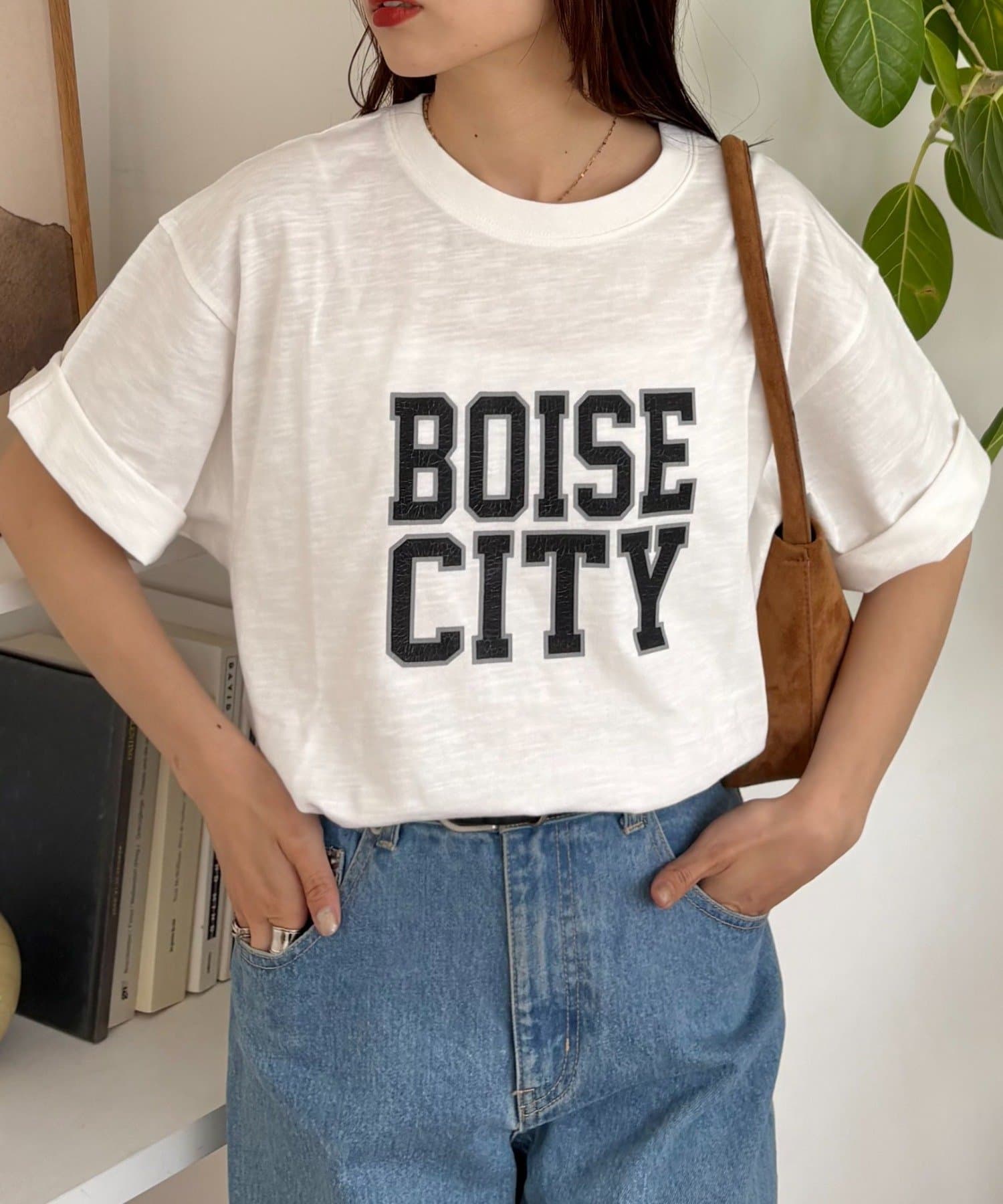 CIAOPANIC TYPY(チャオパニックティピー) 【UNISEX】ピグメント加工スラブカレッジロゴTEE