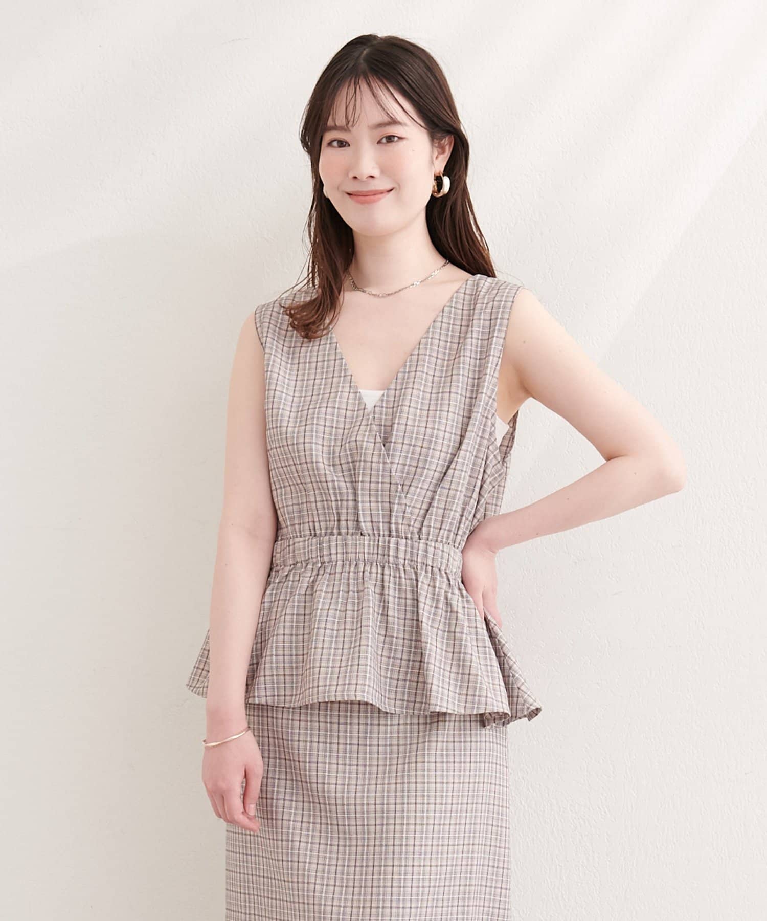 natural couture(ナチュラルクチュール) ２WAYカシュクールビスチェ