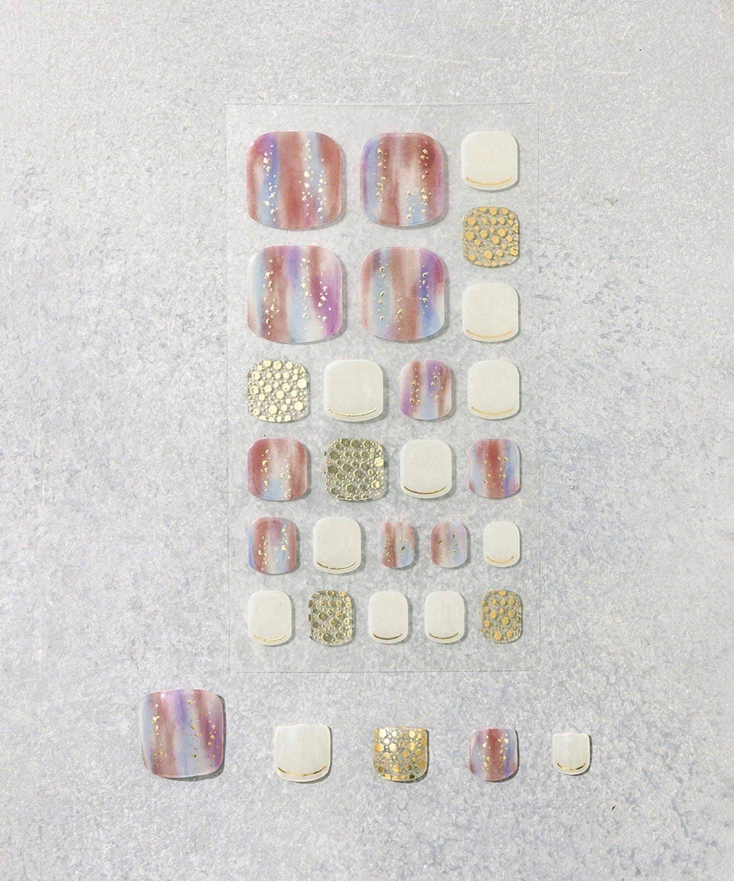 3COINS(スリーコインズ) セミハードジェルネイルシールフット／and us