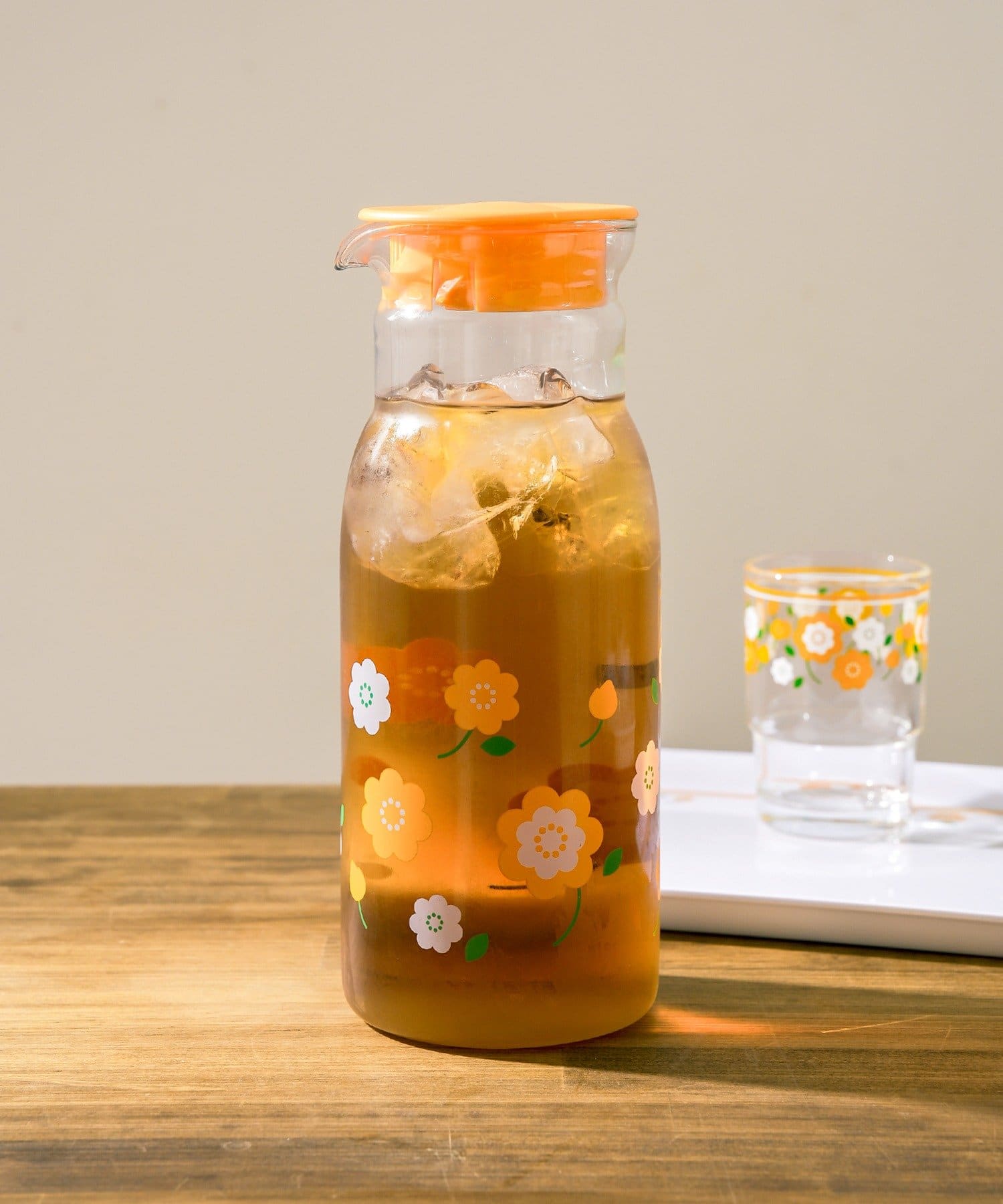 3COINS(スリーコインズ) ガラスウォーターボトル：1.3L