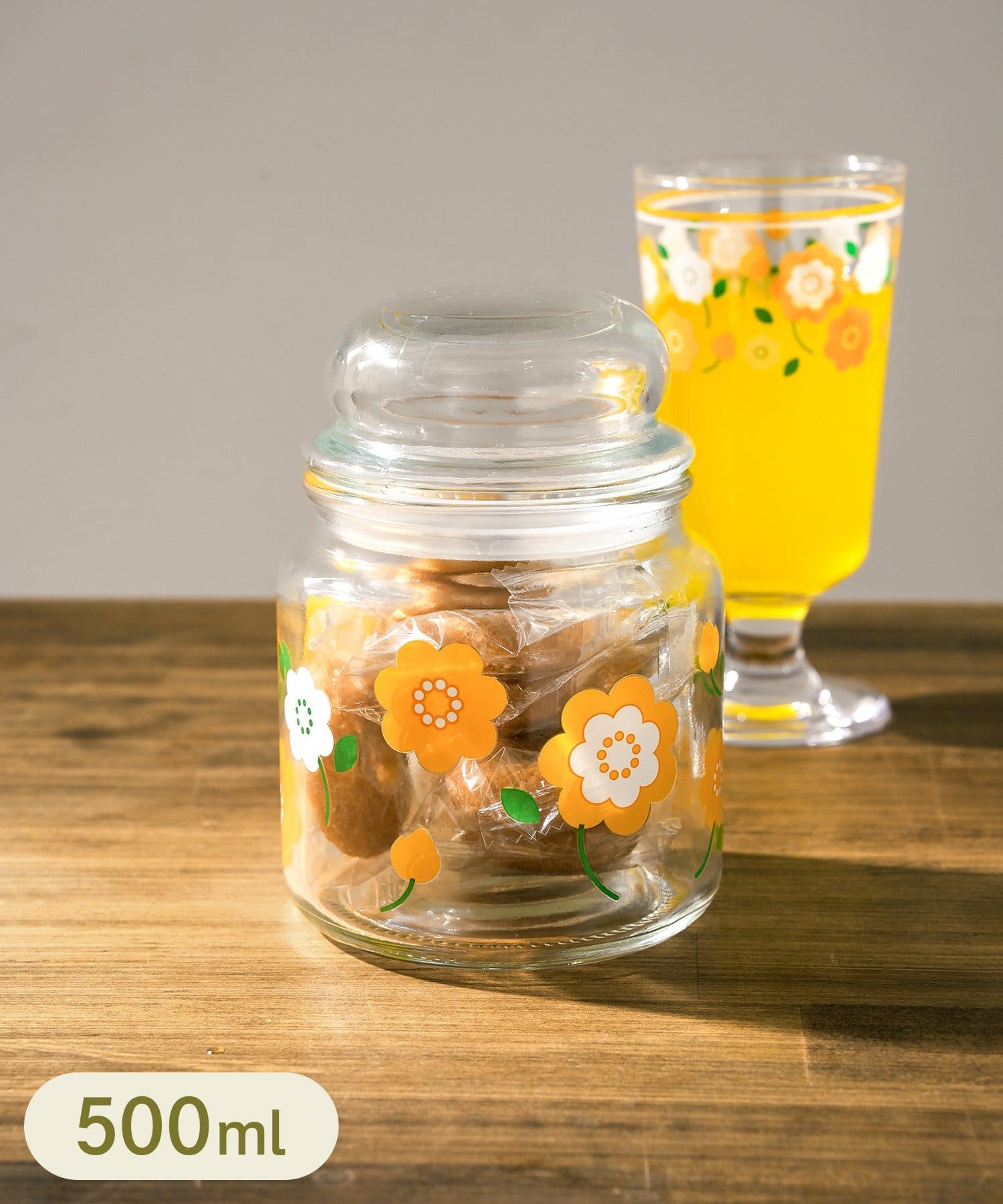 3COINS(スリーコインズ) ガラスキャニスター：500ml
