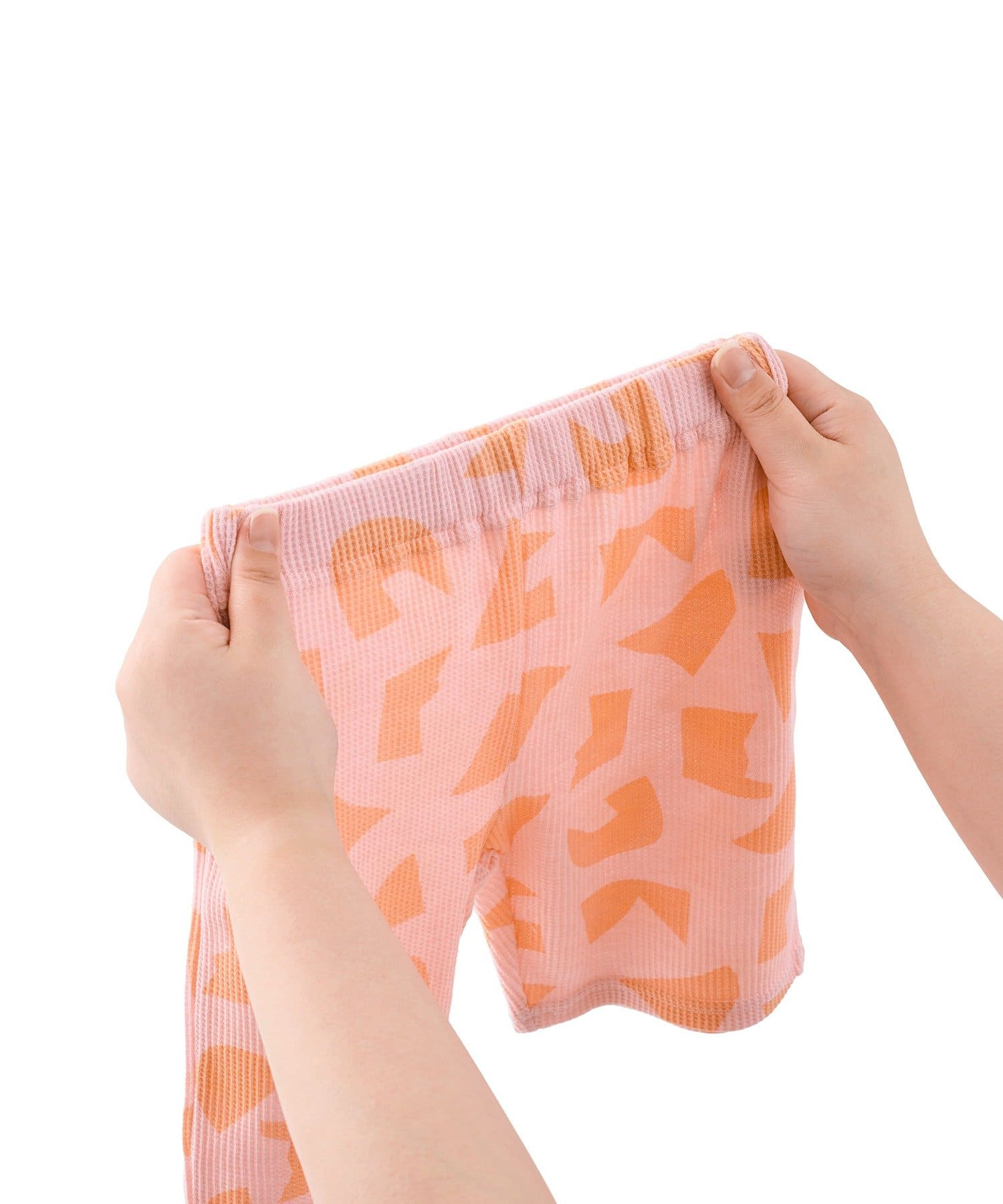 3COINS(スリーコインズ) ワッフルひざ下パンツ：70～80cm