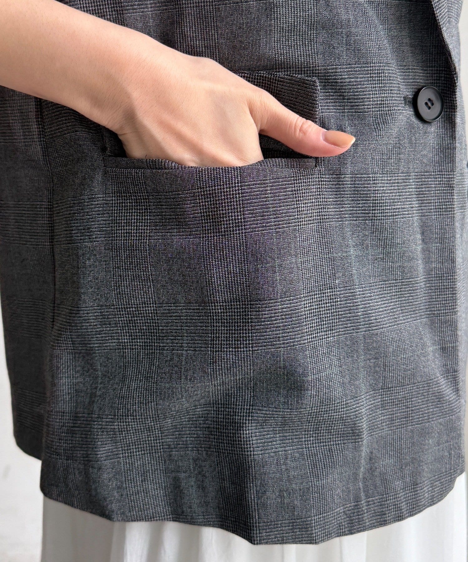DOUDOU(ドゥドゥ) 【21日から10%OFFで予約スタート！】チェック半袖ジャケット