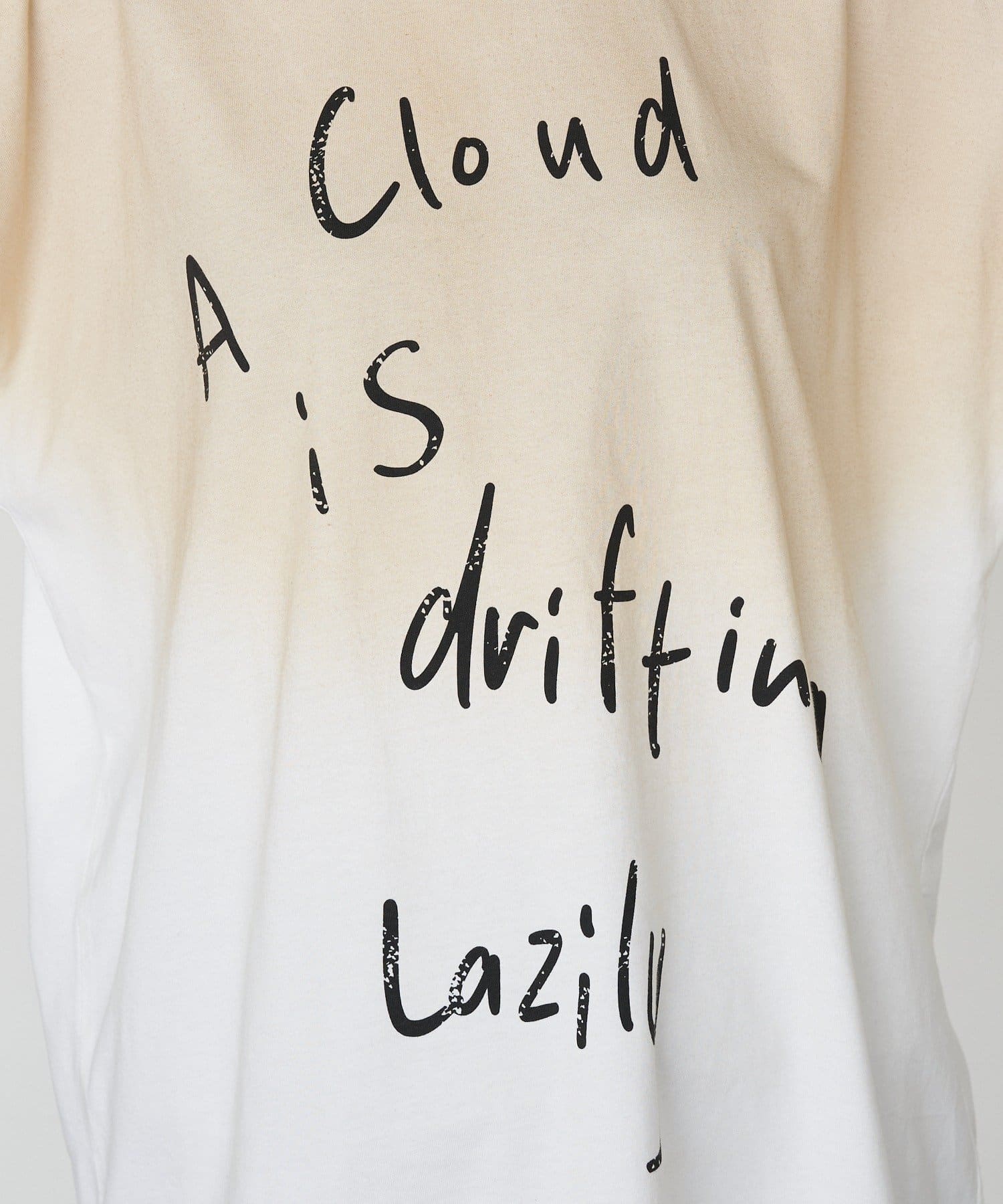 RAY CASSIN(レイカズン) ロゴルーズビッグTシャツ