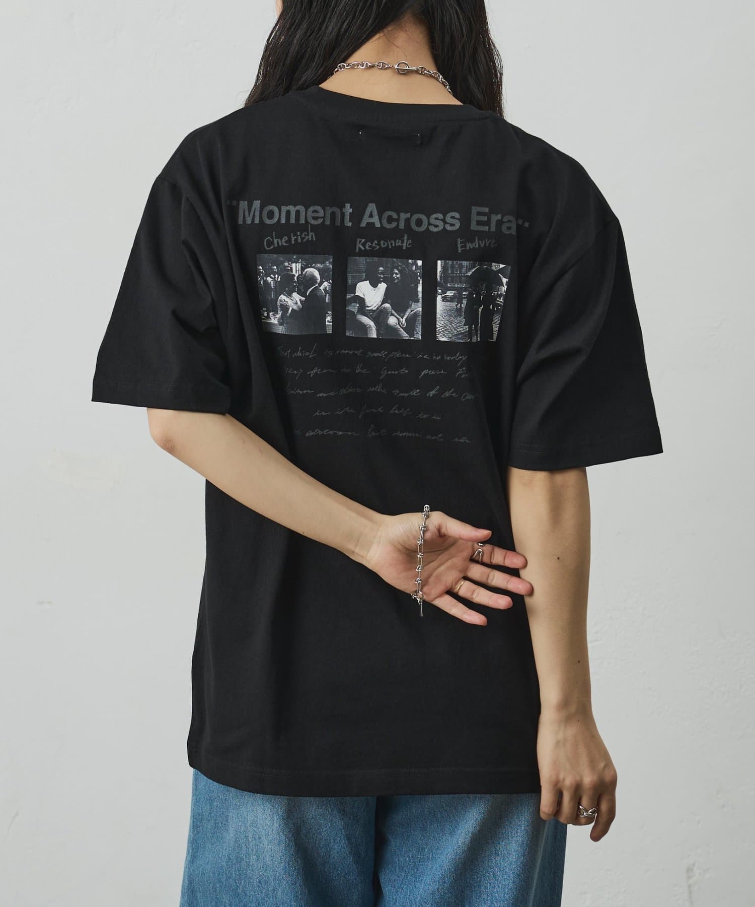 COLONY 2139(コロニー トゥーワンスリーナイン) フォトコラージュバックプリントTシャツ