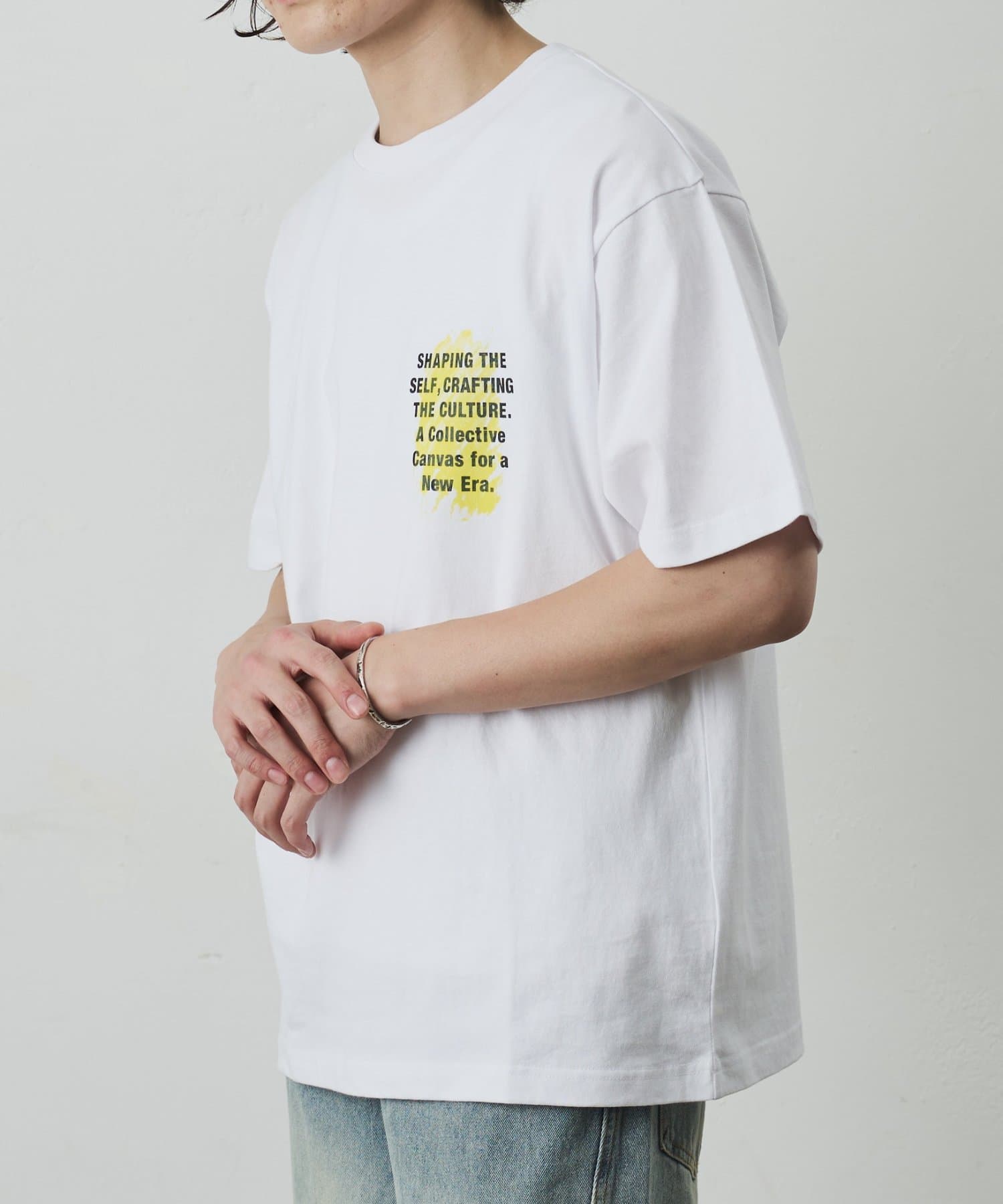 COLONY 2139(コロニー トゥーワンスリーナイン) レイヤードアートバックプリントTシャツ