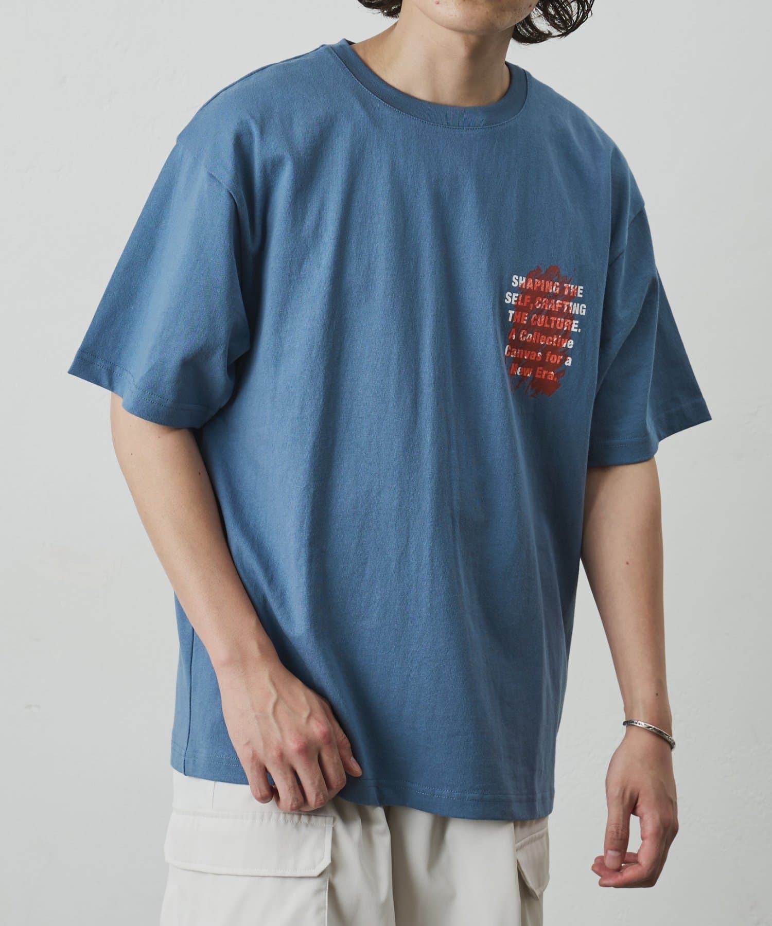 COLONY 2139(コロニー トゥーワンスリーナイン) レイヤードアートバックプリントTシャツ