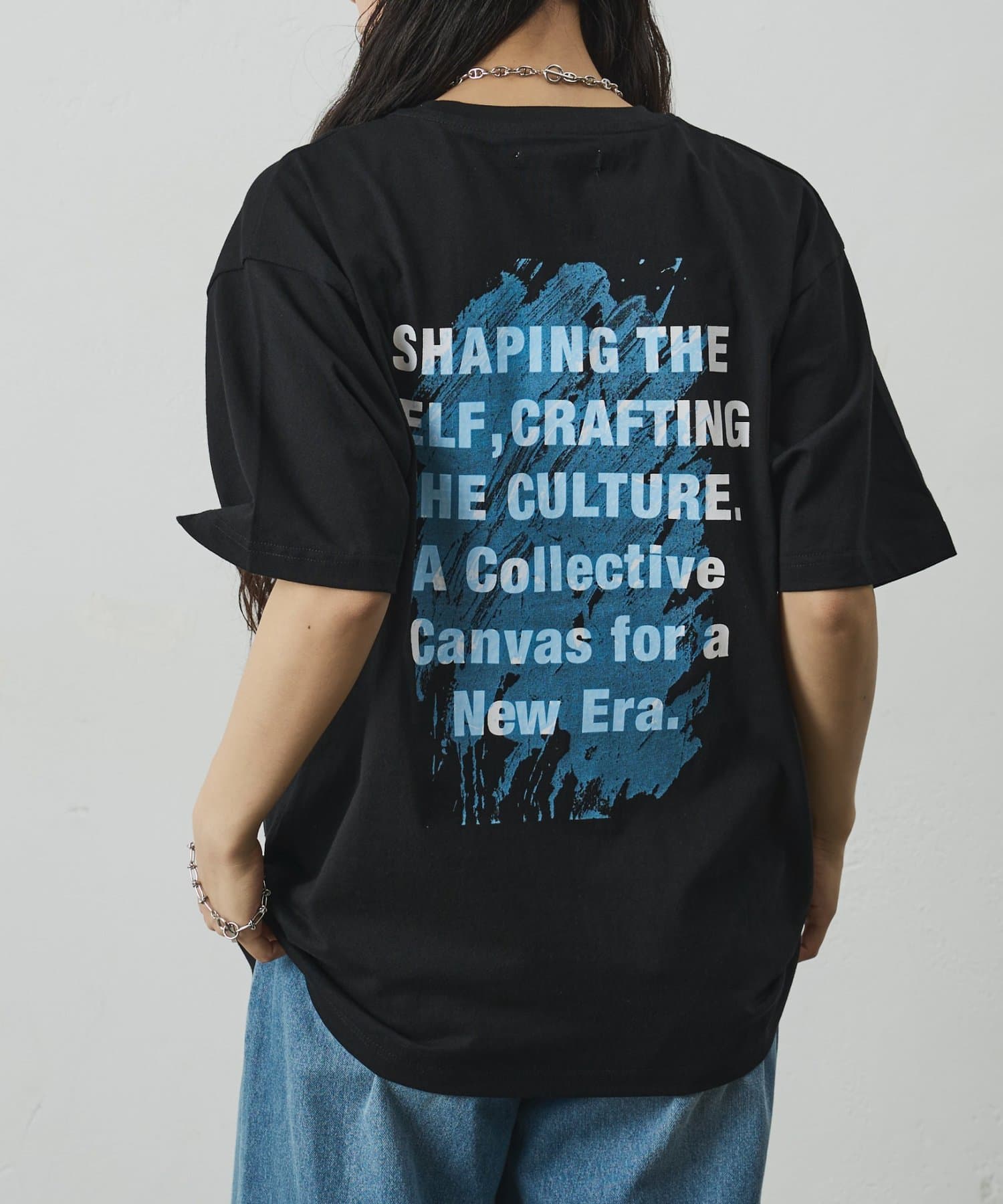 COLONY 2139(コロニー トゥーワンスリーナイン) レイヤードアートバックプリントTシャツ