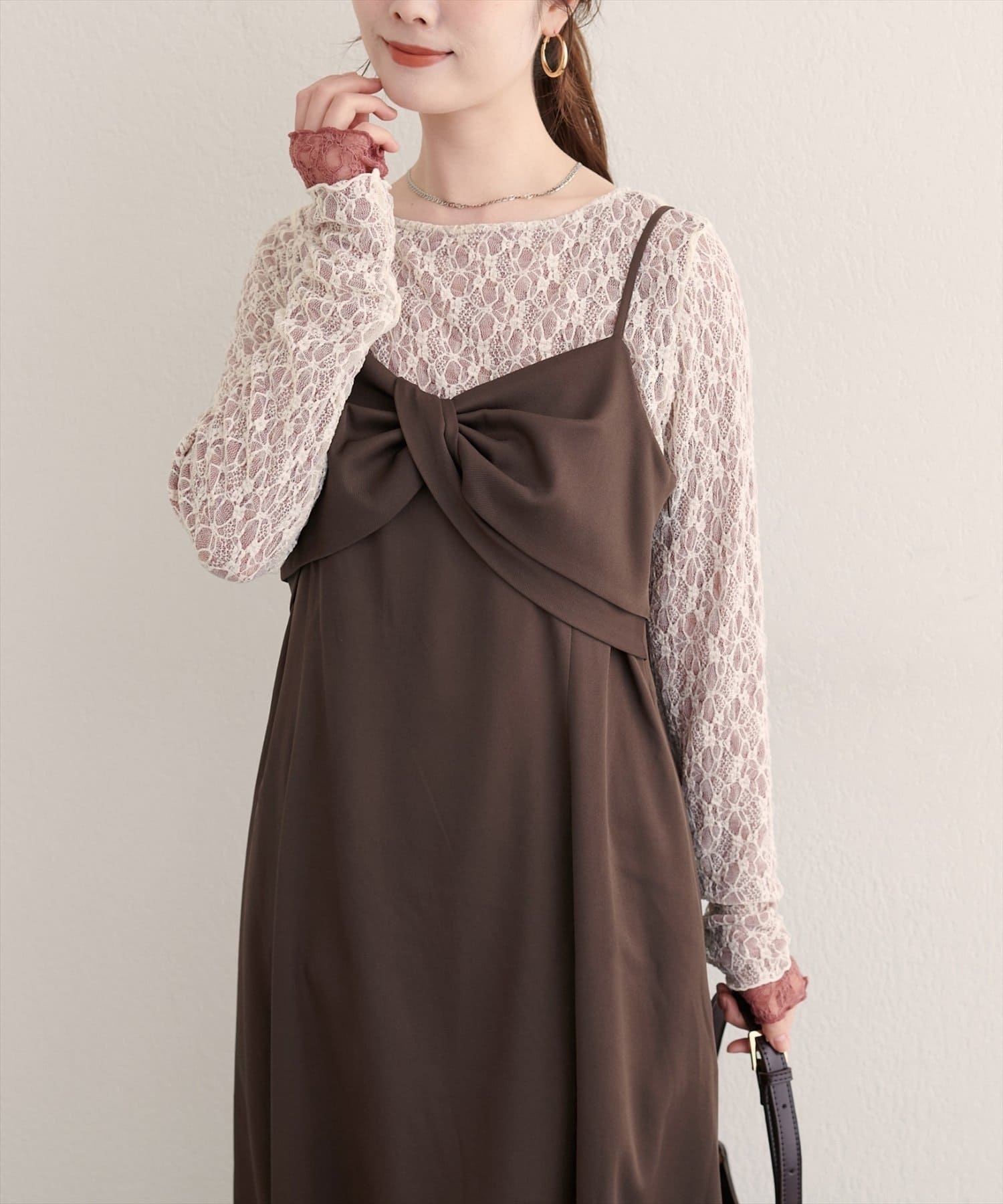 natural couture 新品美品　トップス　10点SET natural couture】リバーシブルレーストップス | NICE CLAUP / OLIVE