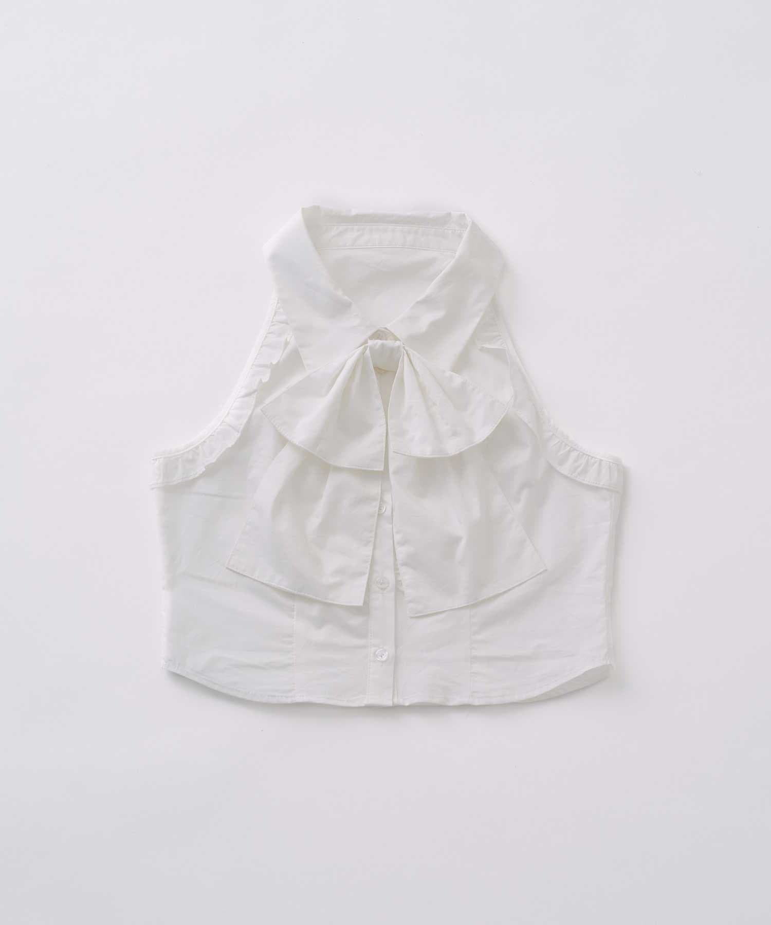 Belle Charme(ベルシャルム) Ribbon Tie Ame Sleeve Blouse