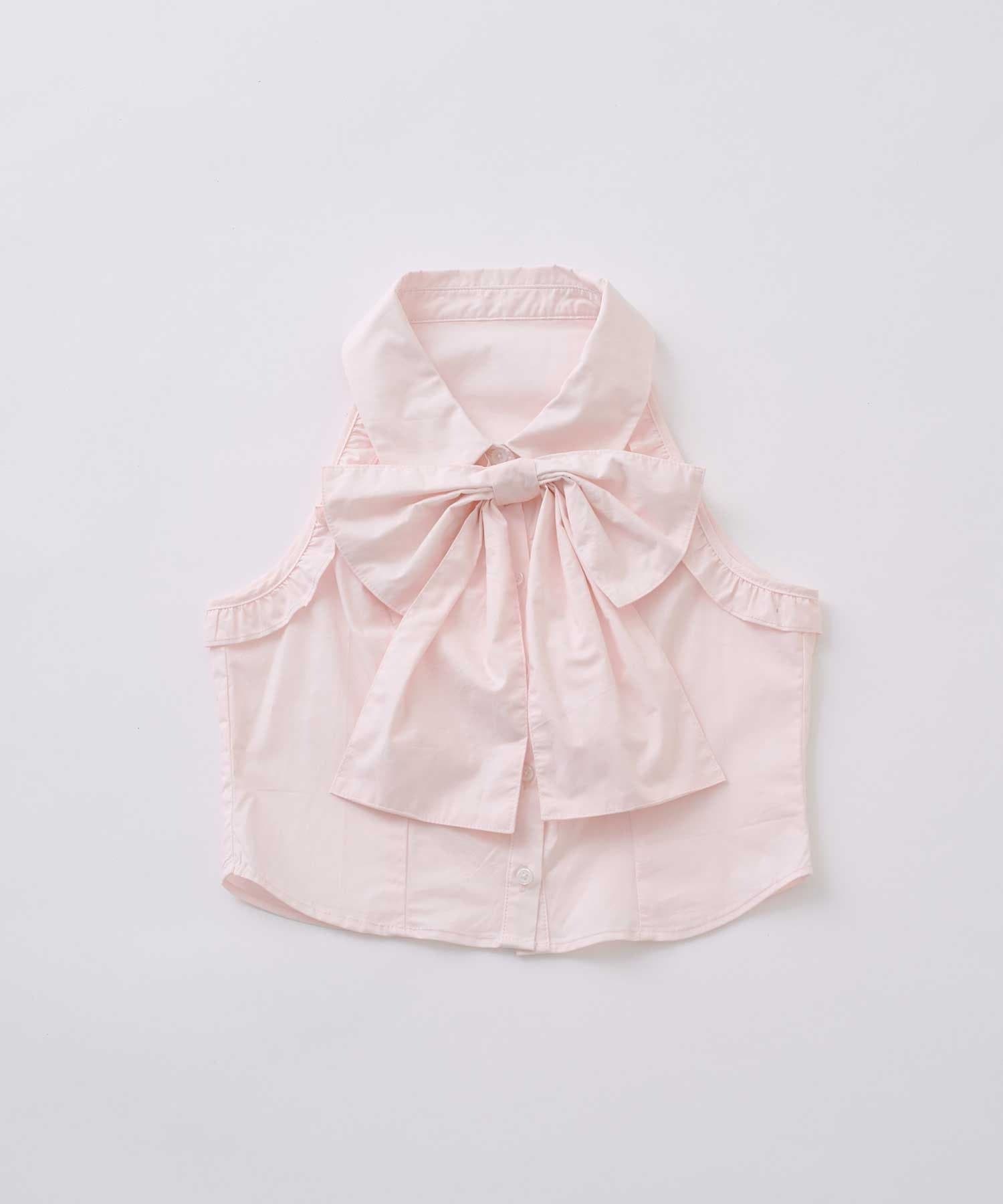 Belle Charme(ベルシャルム) Ribbon Tie Ame Sleeve Blouse
