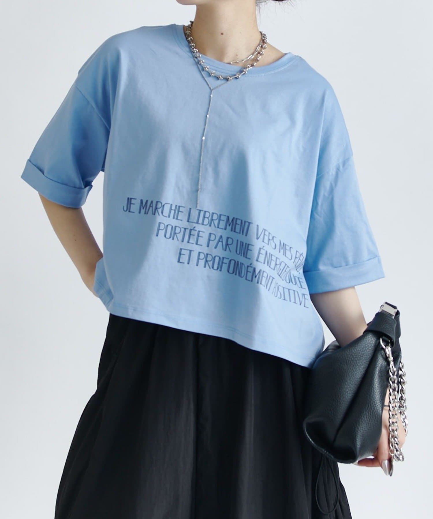 Lui's(ルイス) クロップドプリントTシャツ