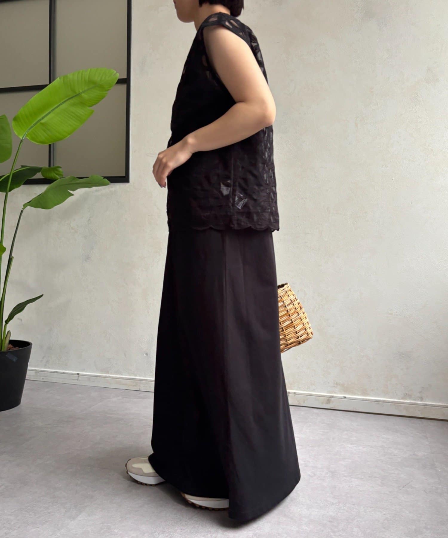 Jena　espace merveilleux(ジェナ　エスパスメルヴェイユ) 刺繍レースセットワンピース