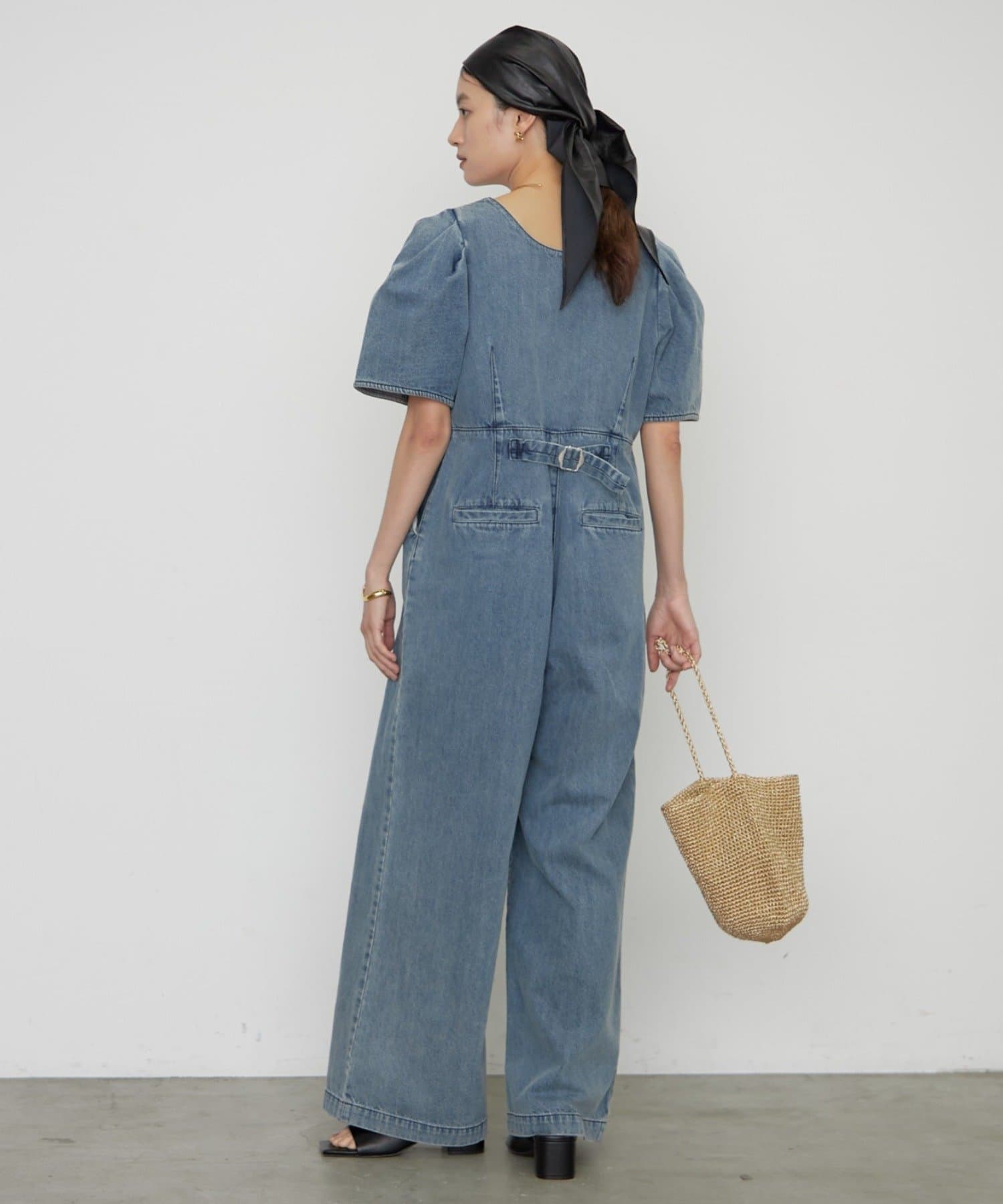 LOUNGEDRESS(ラウンジドレス) デニムパフオールインワン