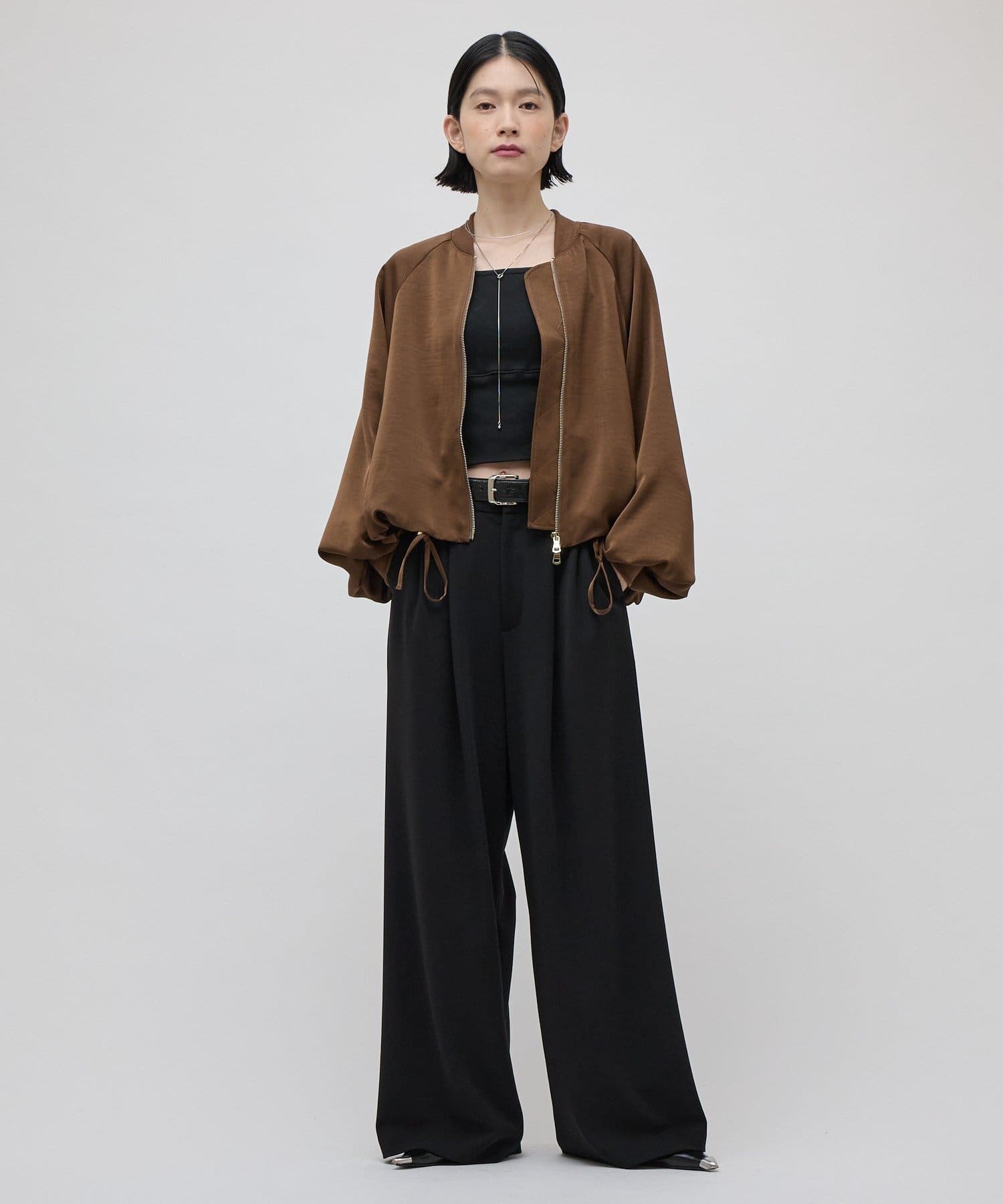 Lui's(ルイス) サテンボリュームブルゾン 26aw