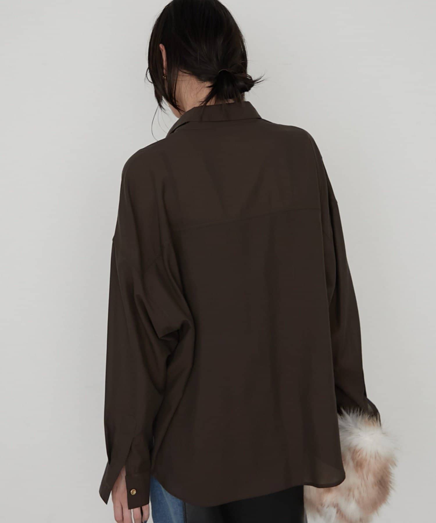 LOUNGEDRESS(ラウンジドレス) ≪オフィスカジュアル対応≫リヨセルシャツ