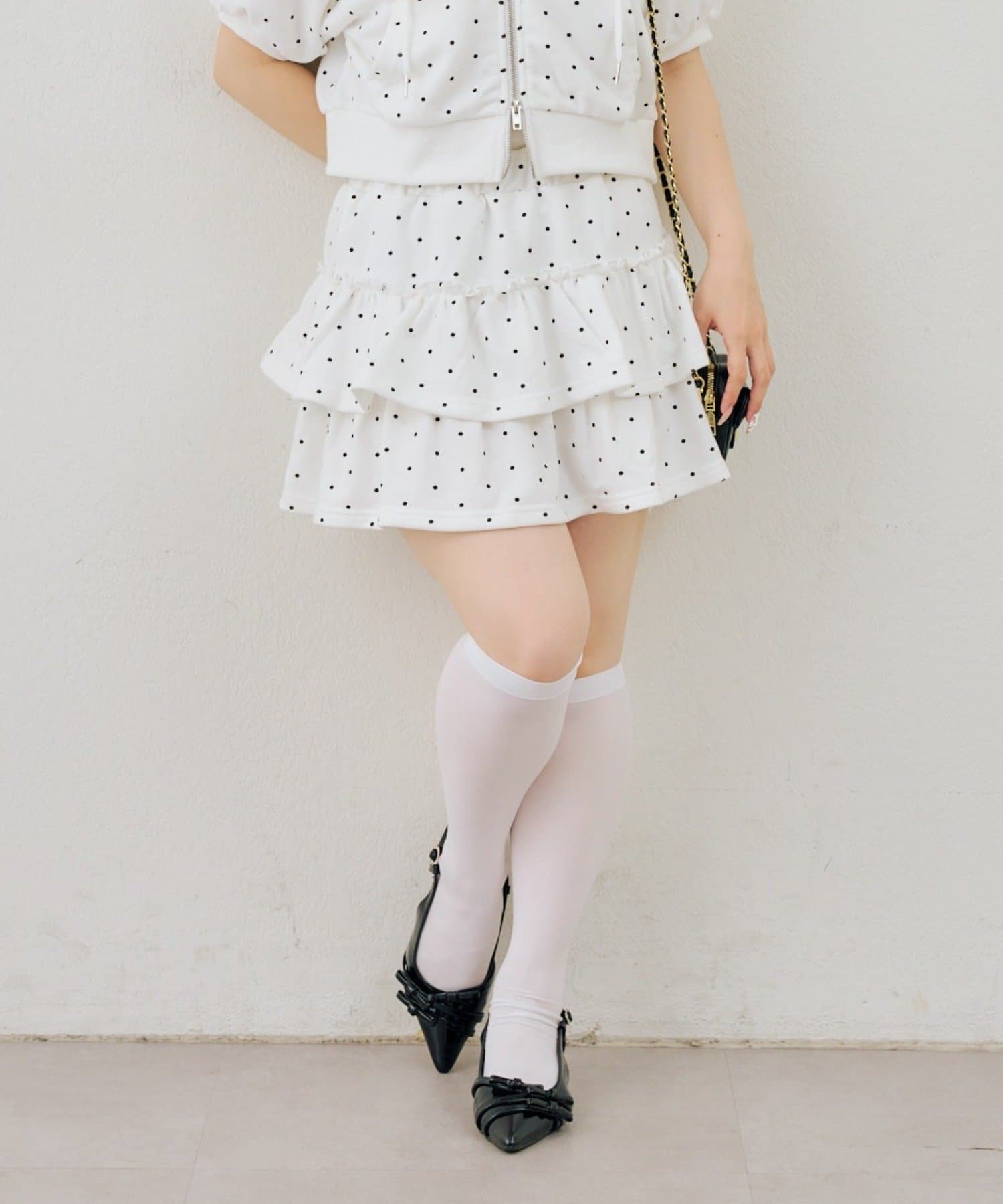 NICE CLAUP / OLIVE des OLIVE OUTLET(ナイスクラップ  / オリーブ デ オリーブ アウトレット) 【ANOTHER BRANCH】【SETUP】ティアードミニスカート