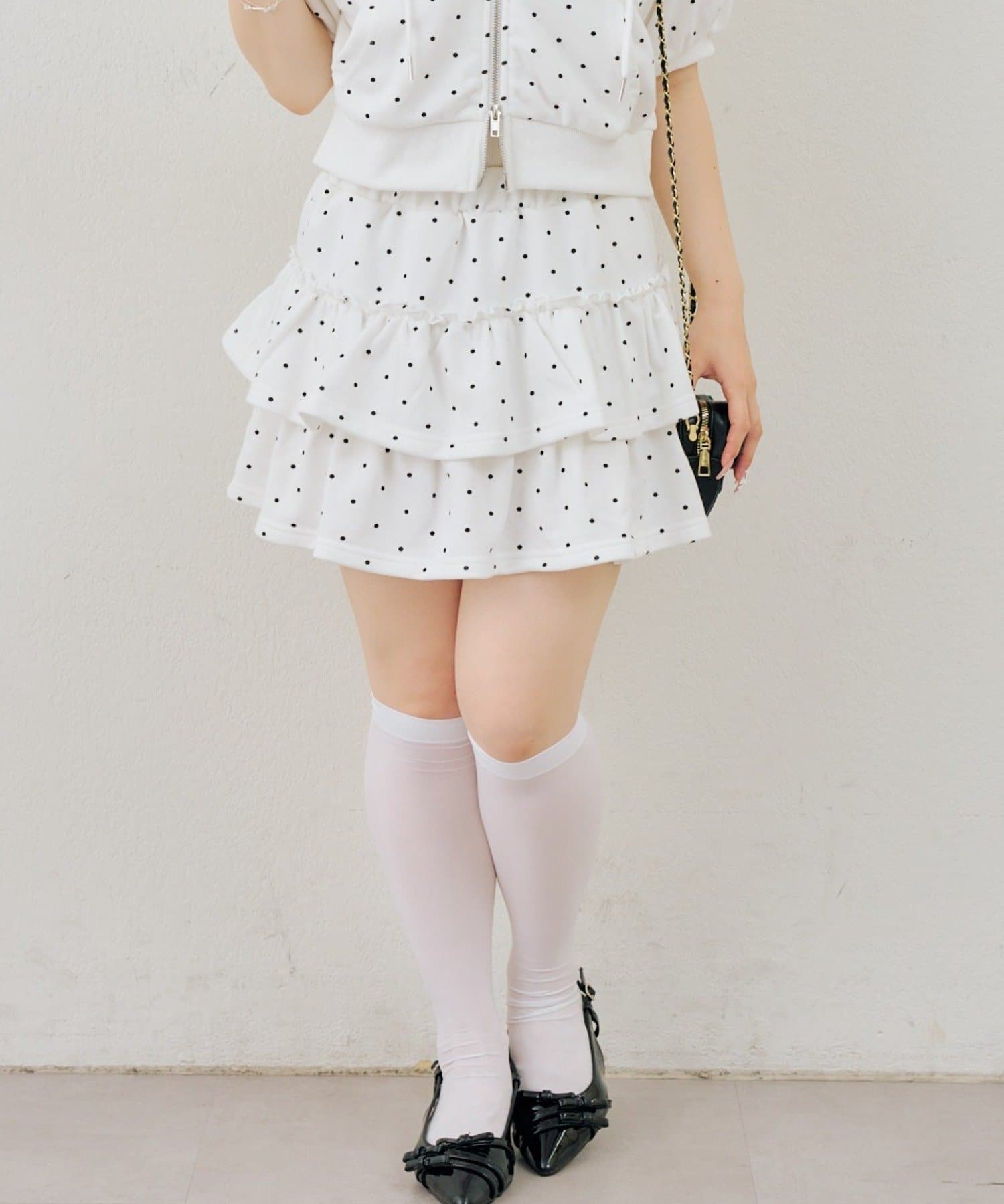NICE CLAUP / OLIVE des OLIVE OUTLET(ナイスクラップ  / オリーブ デ オリーブ アウトレット) 【ANOTHER BRANCH】【SETUP】ティアードミニスカート