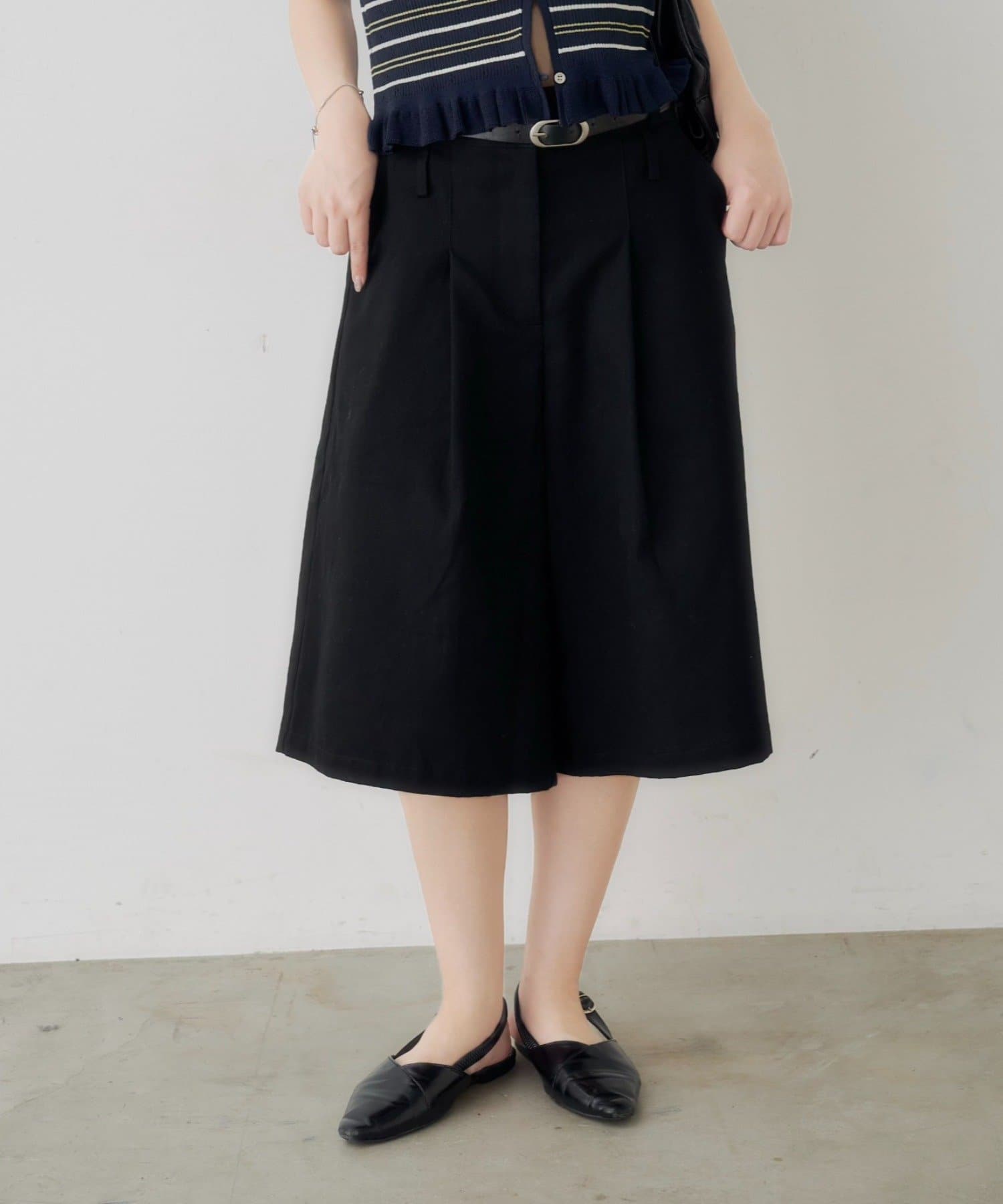 Kastane(カスタネ) 【WEB先行カラー/4色展開】ベルトSETバミューダパンツ