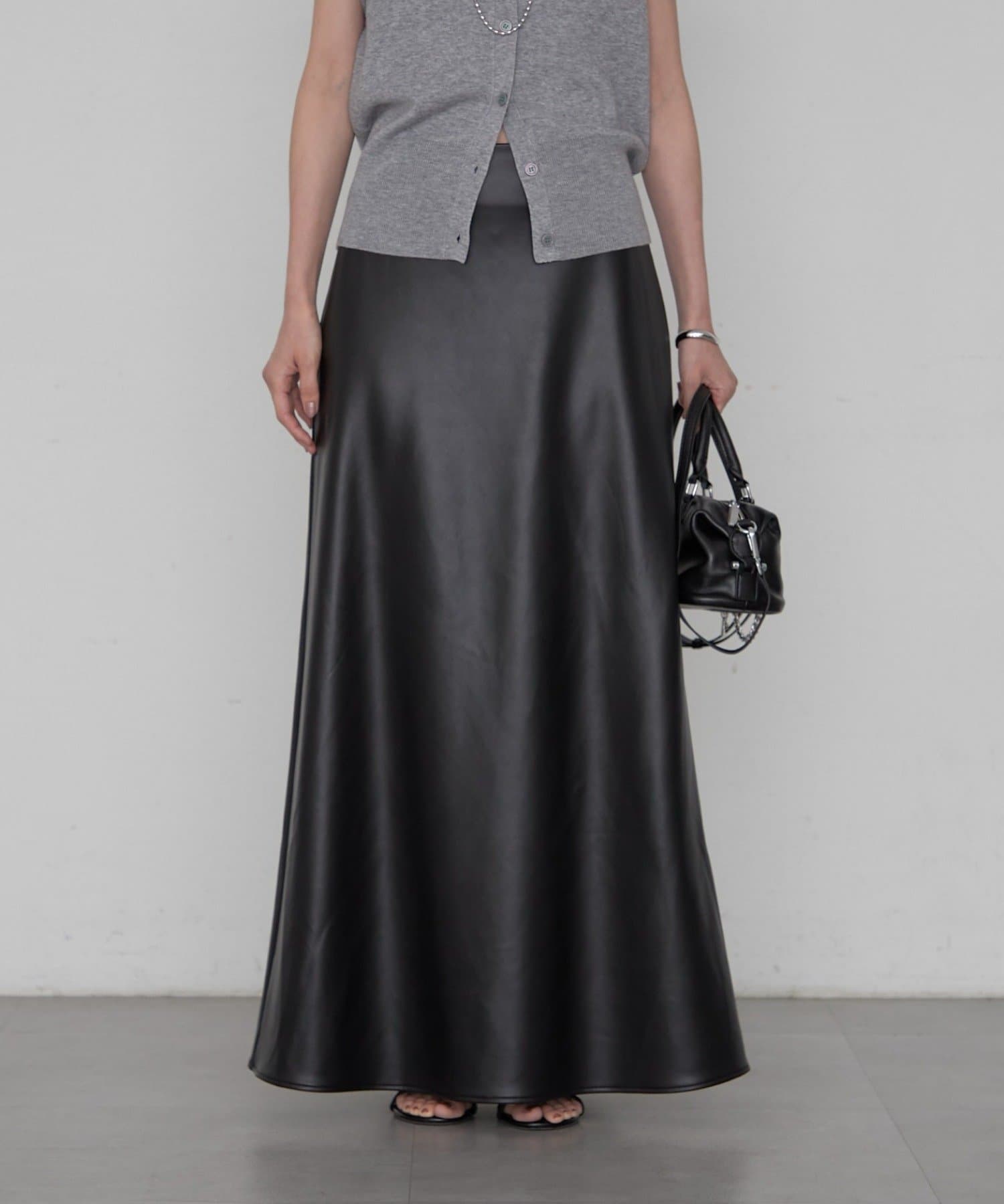 LOUNGEDRESS(ラウンジドレス) フェイクレザーナロースカート