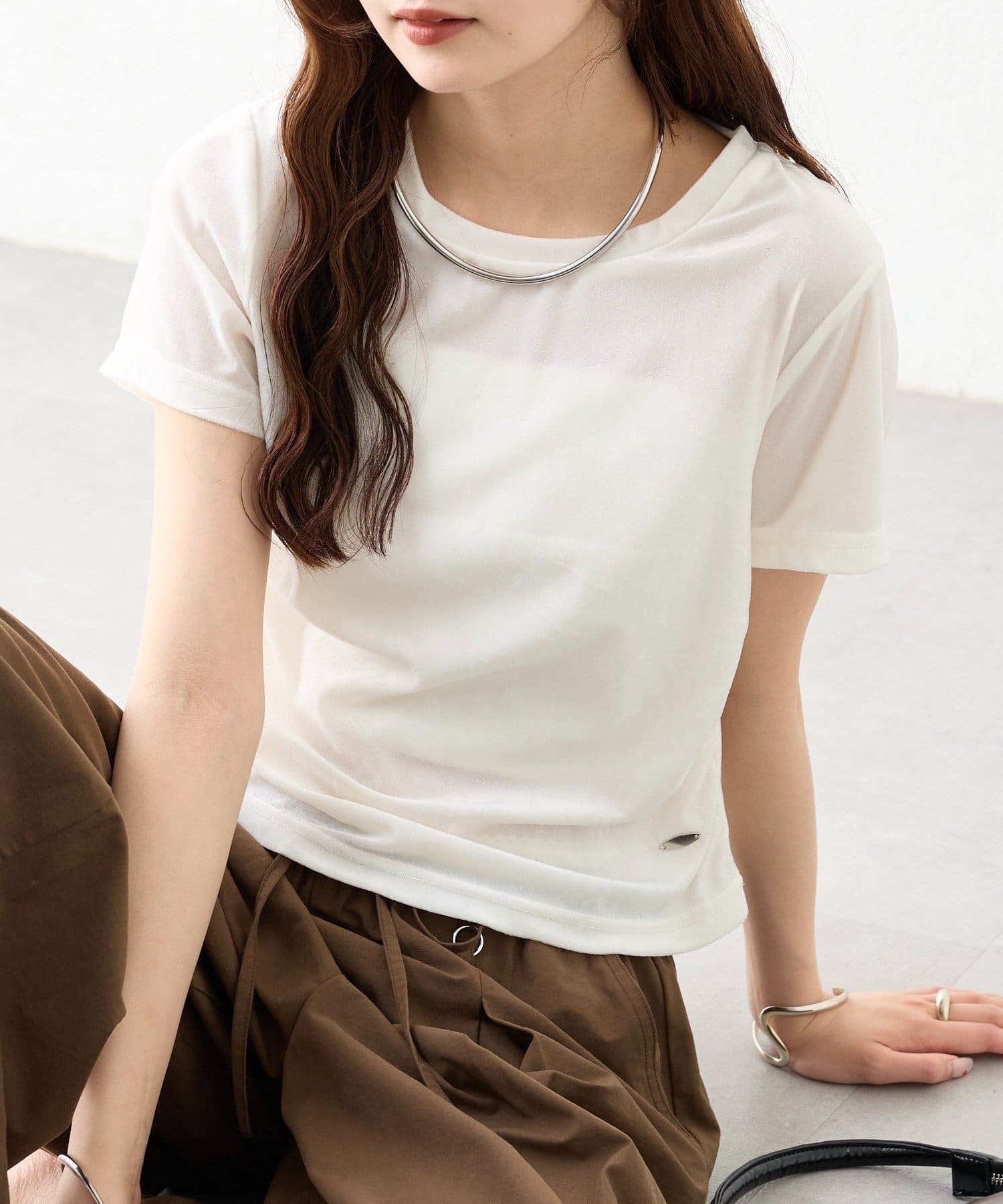 mystic(ミスティック) ベロアTシャツ