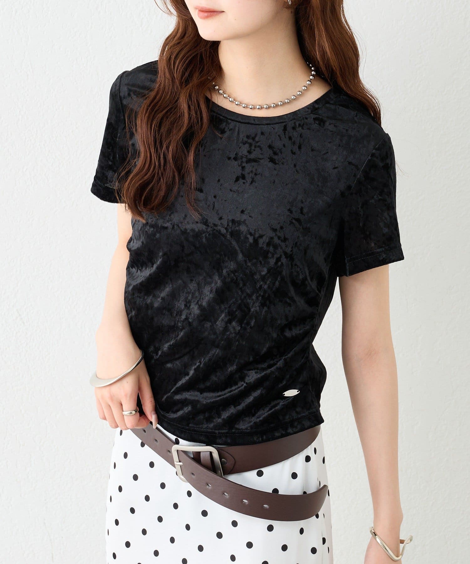 mystic(ミスティック) ベロアTシャツ