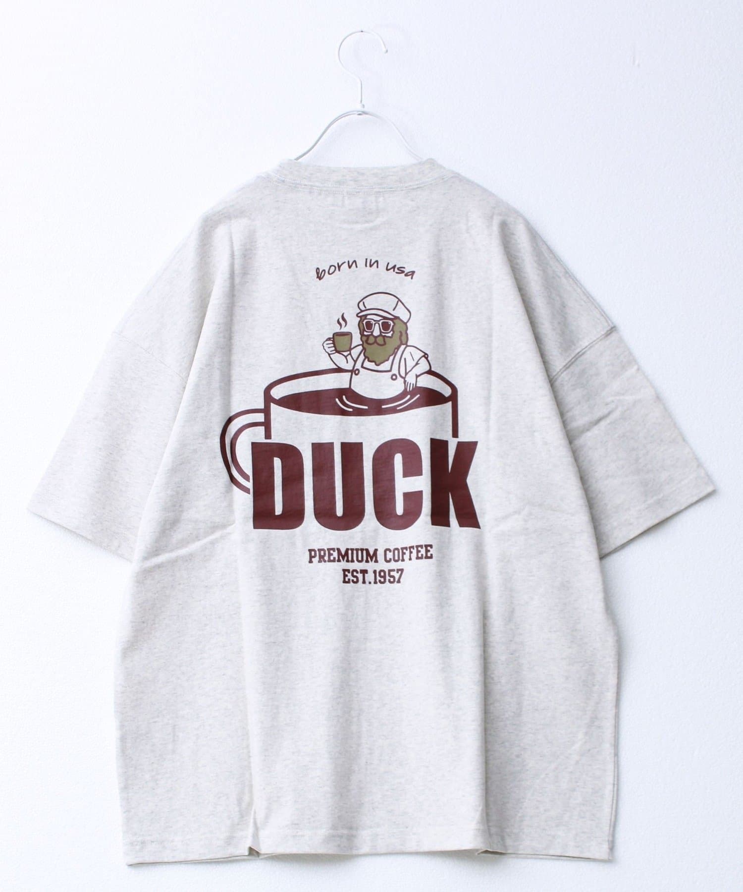 FREDY & GLOSTER(フレディ アンド グロスター) 【Duckster/ダックスター】16/-天竺COFFEEルーズポケTEE