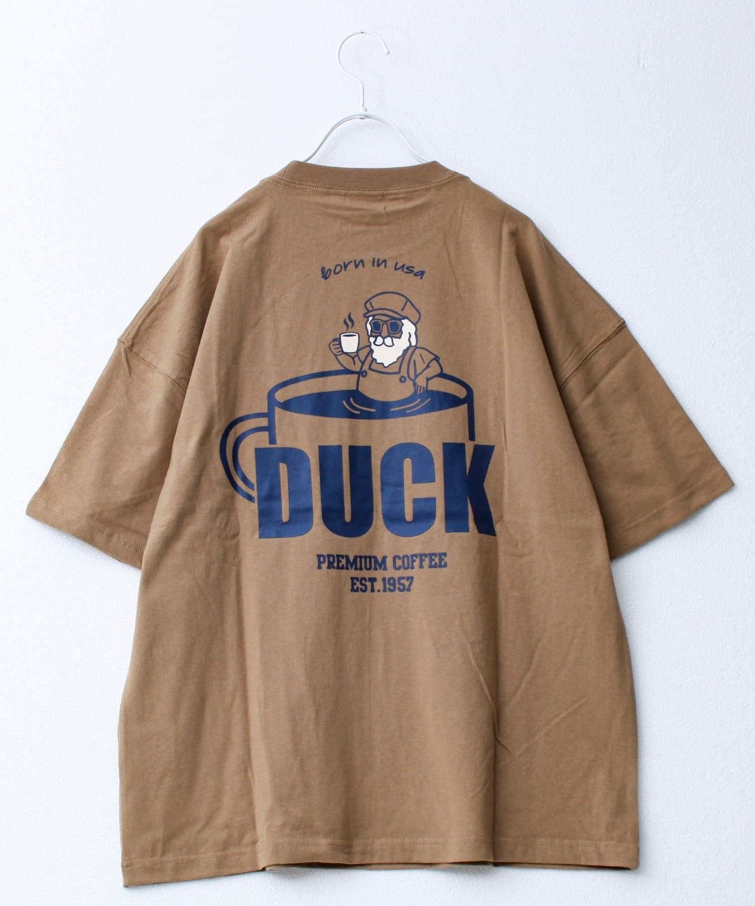FREDY & GLOSTER(フレディ アンド グロスター) 【Duckster/ダックスター】16/-天竺COFFEEルーズポケTEE