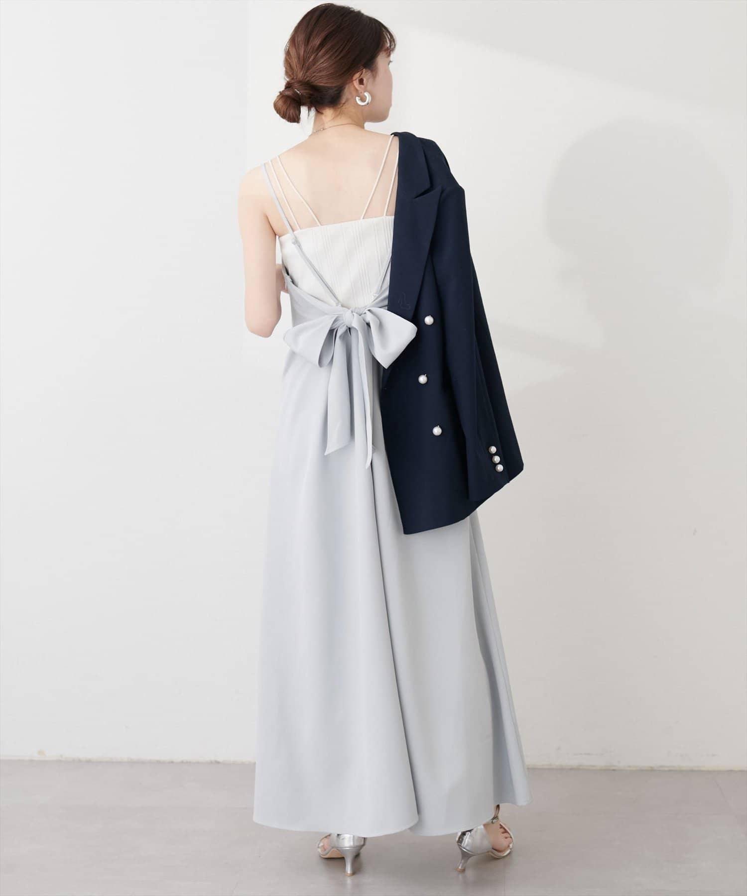 NICE CLAUP / OLIVE des OLIVE OUTLET(ナイスクラップ  / オリーブ デ オリーブ アウトレット) 【natural couture】マーメイドバックリボンワンピース