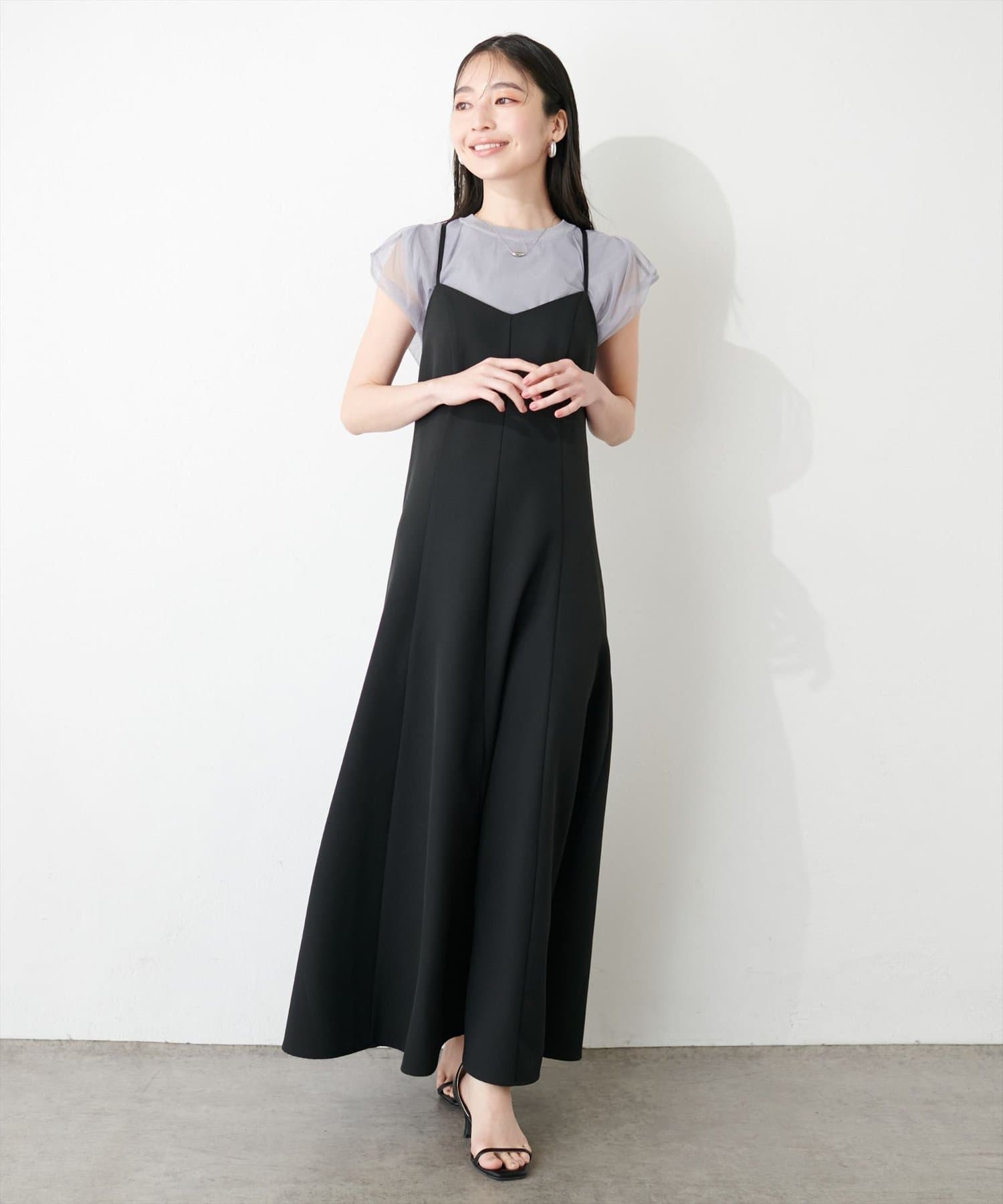 NICE CLAUP / OLIVE des OLIVE OUTLET(ナイスクラップ  / オリーブ デ オリーブ アウトレット) 【natural couture】マーメイドバックリボンワンピース