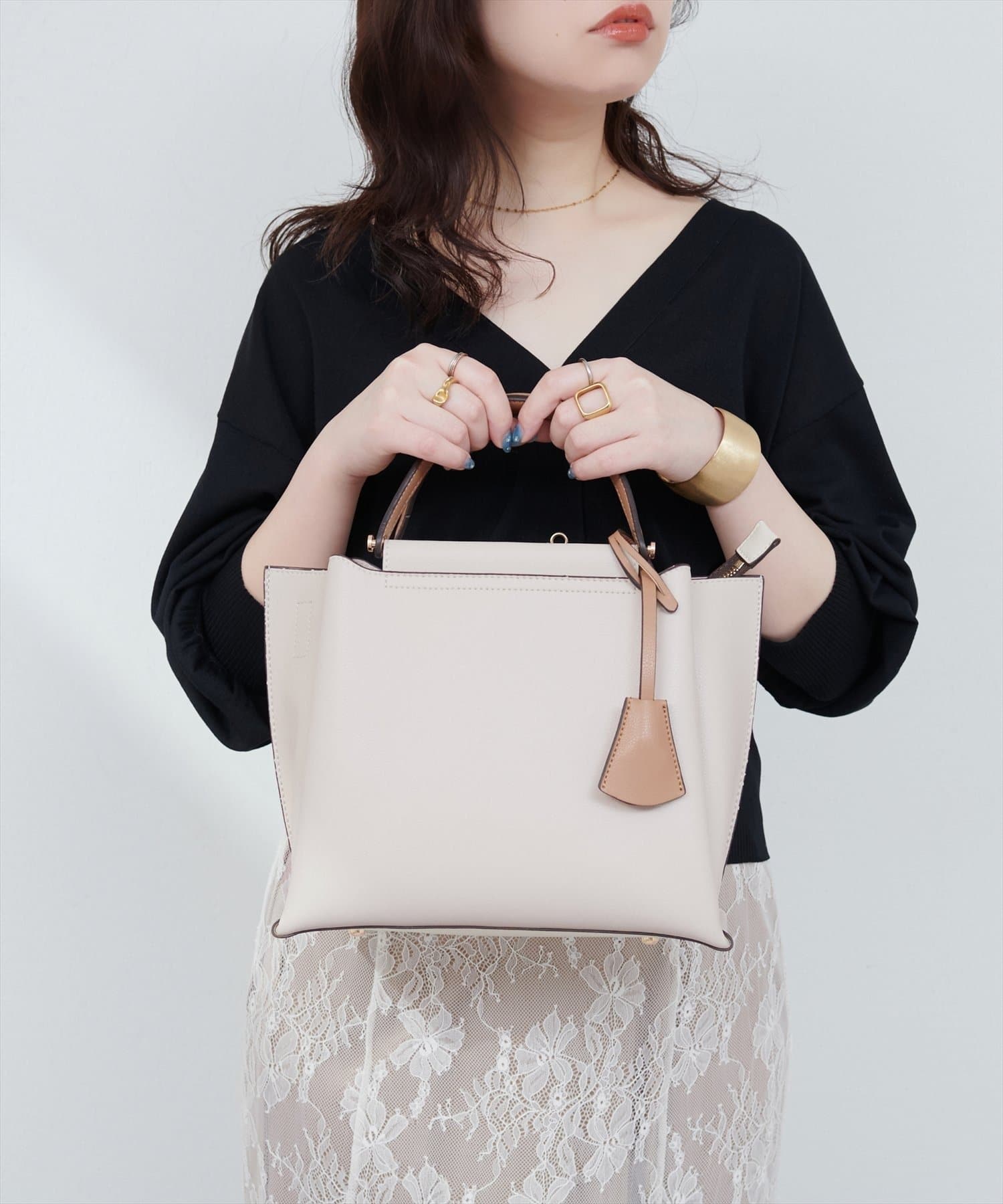 NICE CLAUP / OLIVE des OLIVE OUTLET(ナイスクラップ  / オリーブ デ オリーブ アウトレット) 【natural couture】２ＷＡＹハンドバッグ