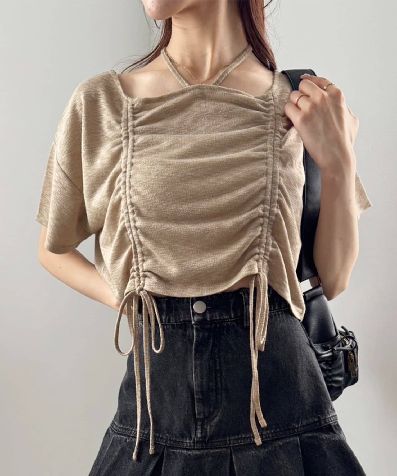 NICE CLAUP / OLIVE des OLIVE OUTLET(ナイスクラップ  / オリーブ デ オリーブ アウトレット) 【one after another】ドロストトップス