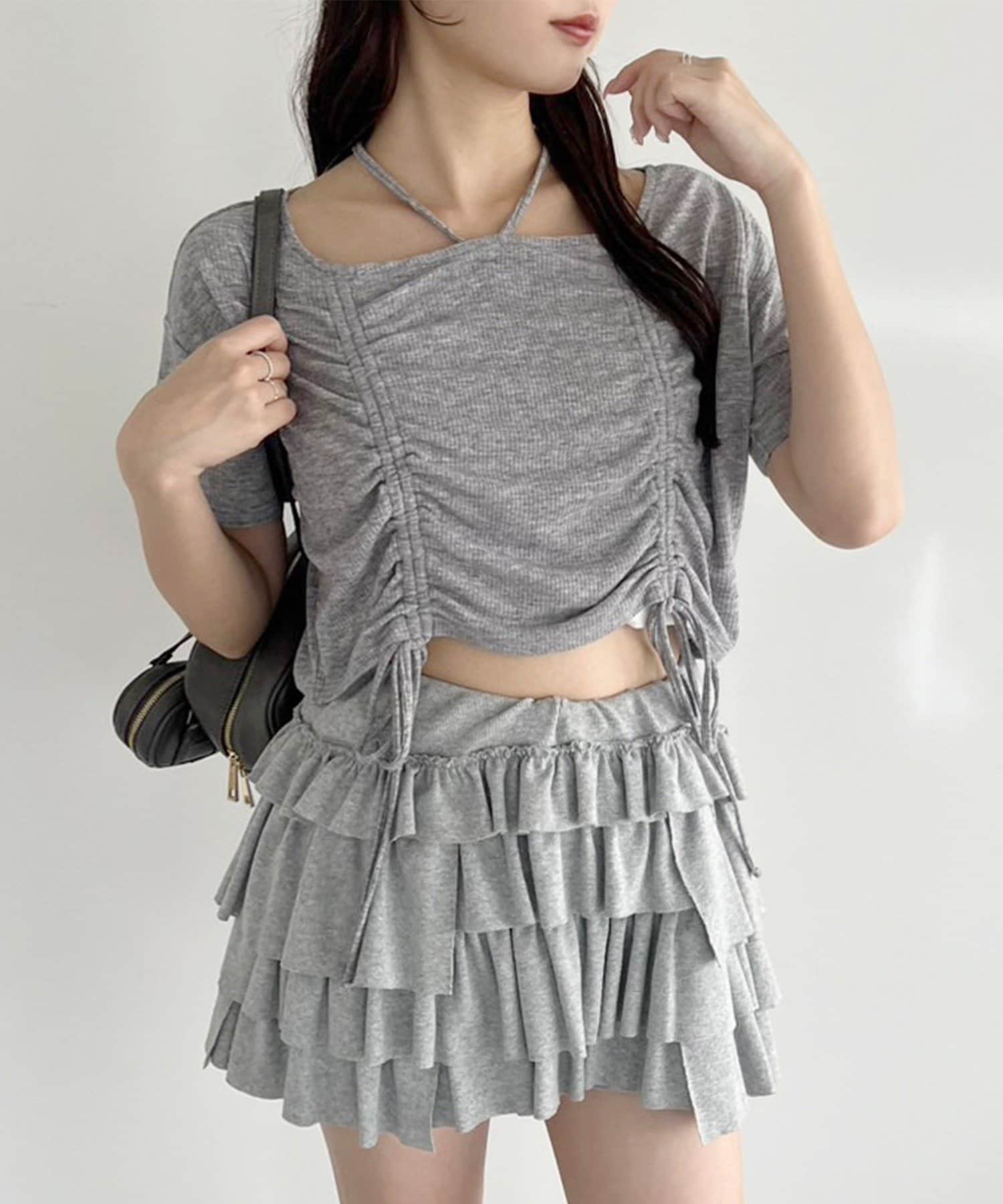 NICE CLAUP / OLIVE des OLIVE OUTLET(ナイスクラップ  / オリーブ デ オリーブ アウトレット) 【one after another】ドロストトップス