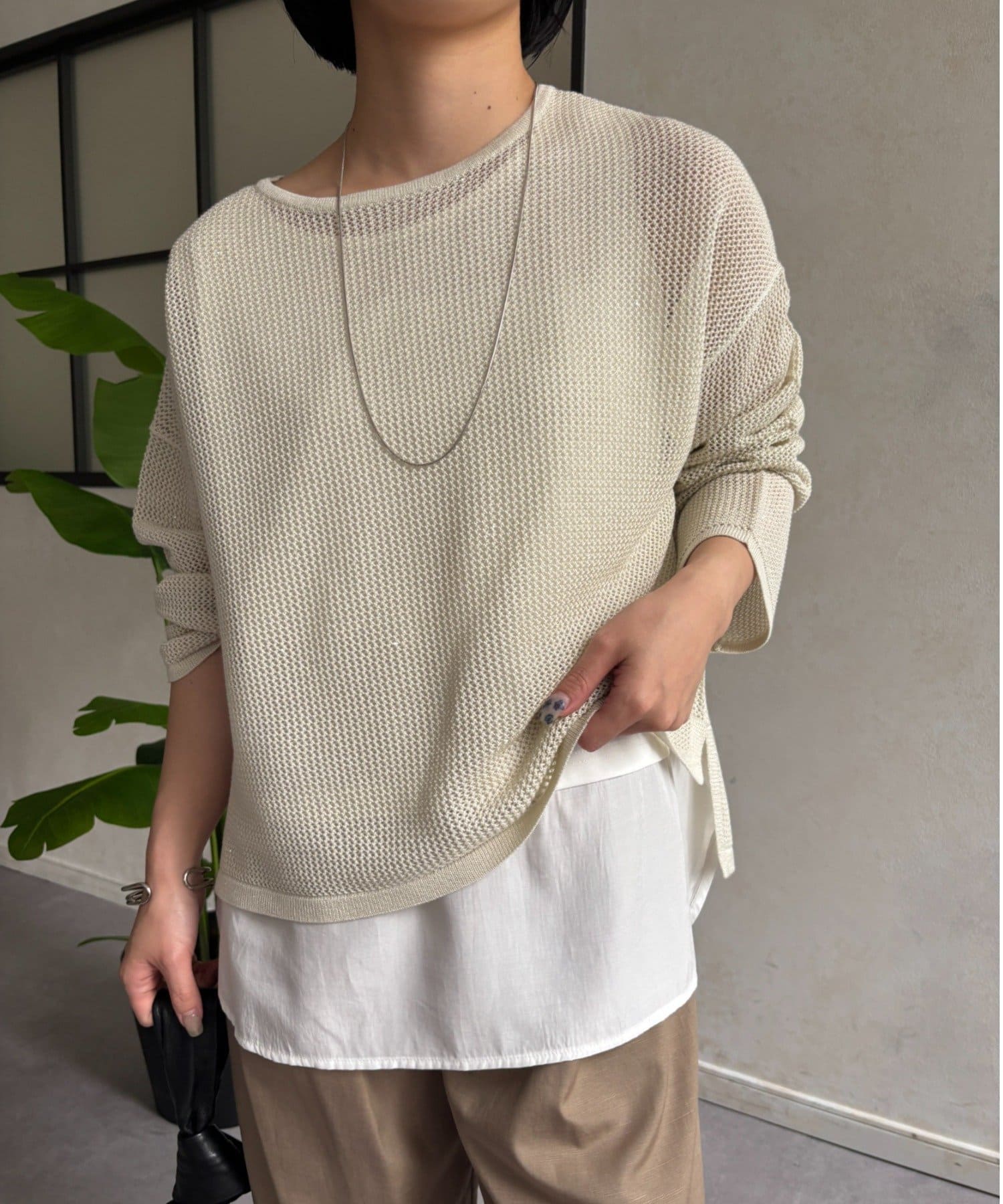 Jena　espace merveilleux(ジェナ　エスパスメルヴェイユ) 裾シアータンクトップ