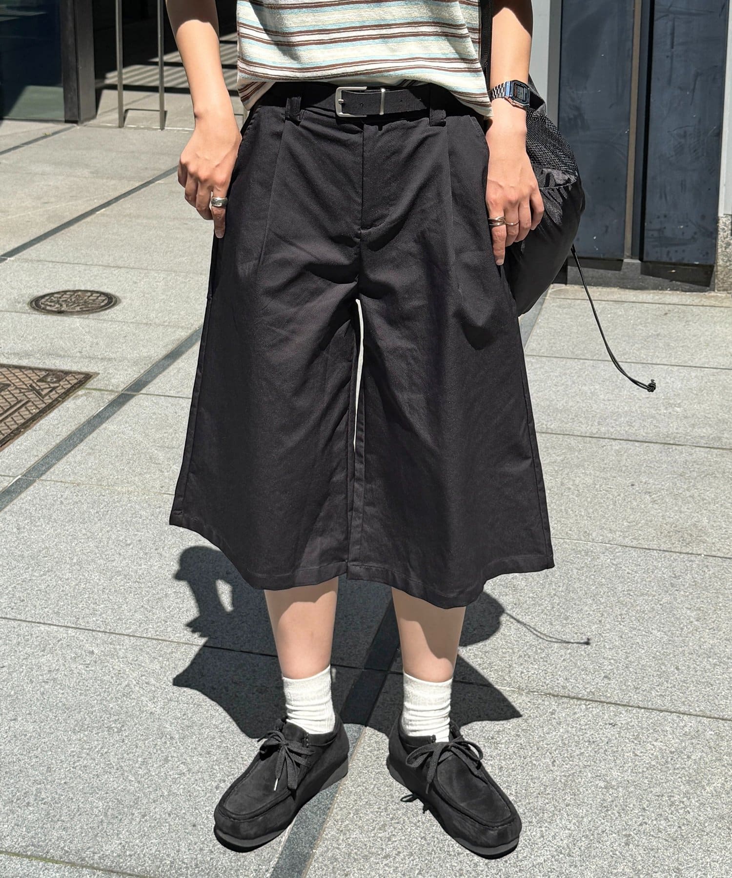 CPCM(シーピーシーエム) ベルト・ポーチ付きクオーターパンツ