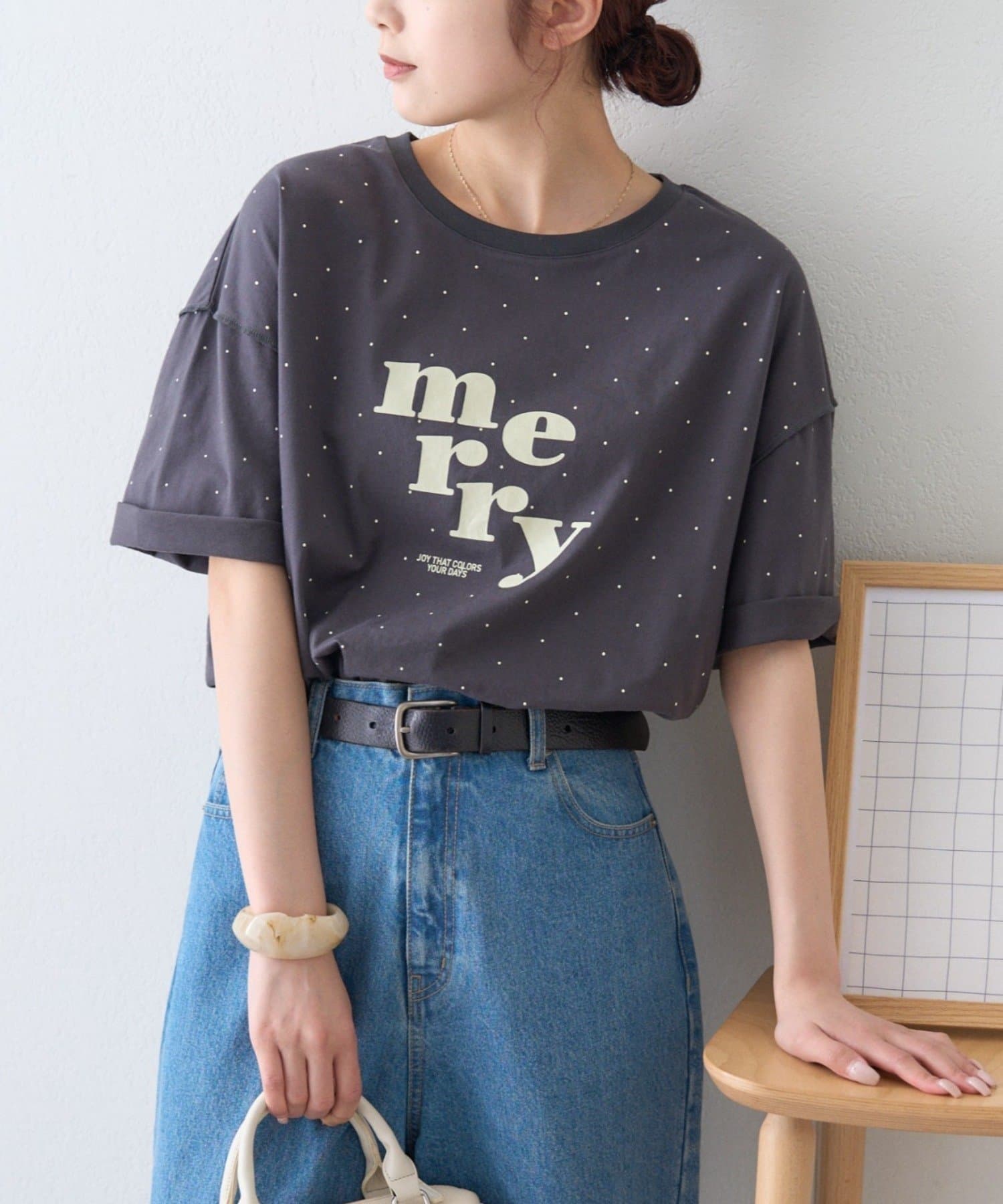 CIAOPANIC TYPY(チャオパニックティピー) ドットロゴプリントTee