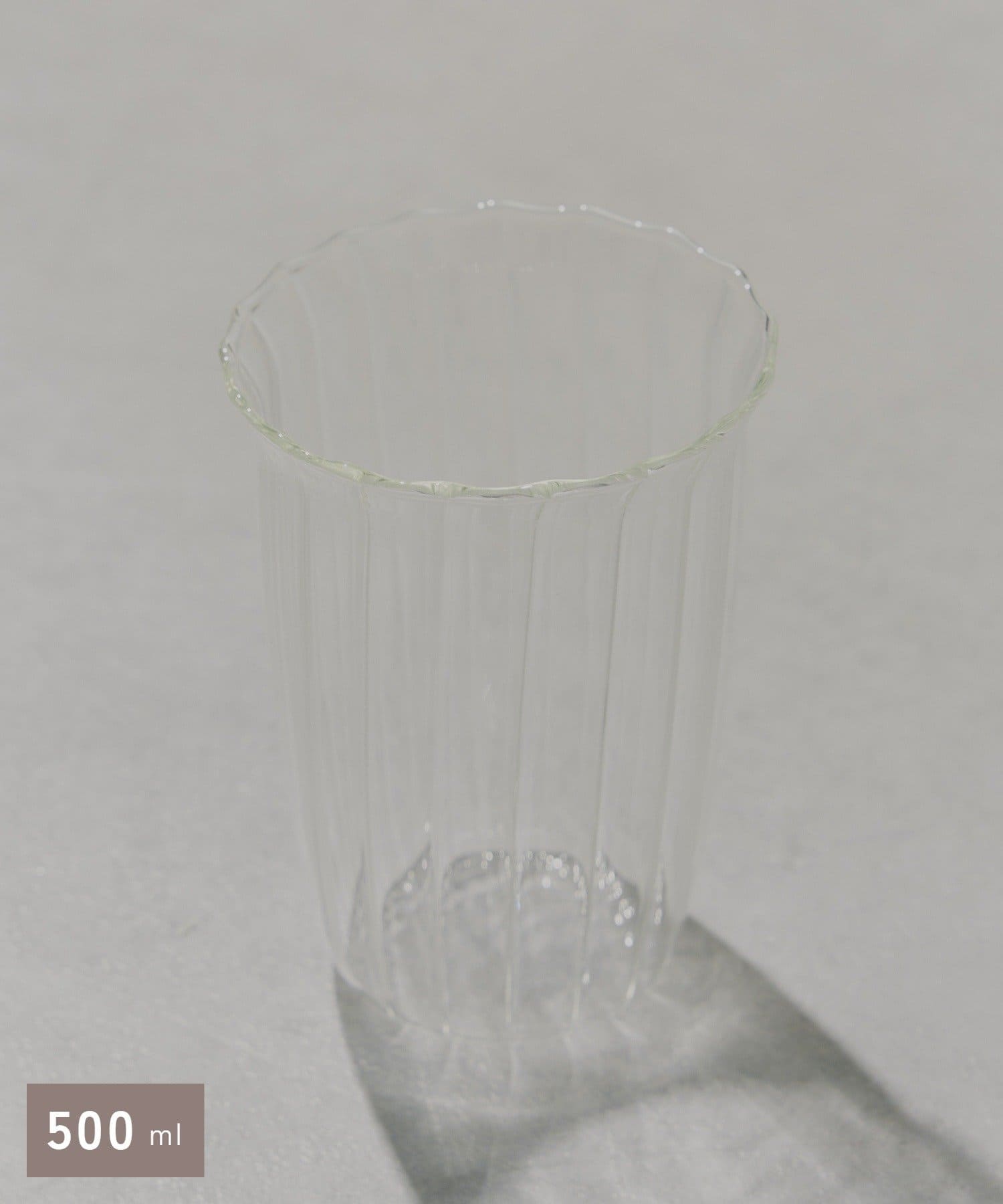 salut!(サリュ) ストライプグラス：500ml／GLASS ARTWARE