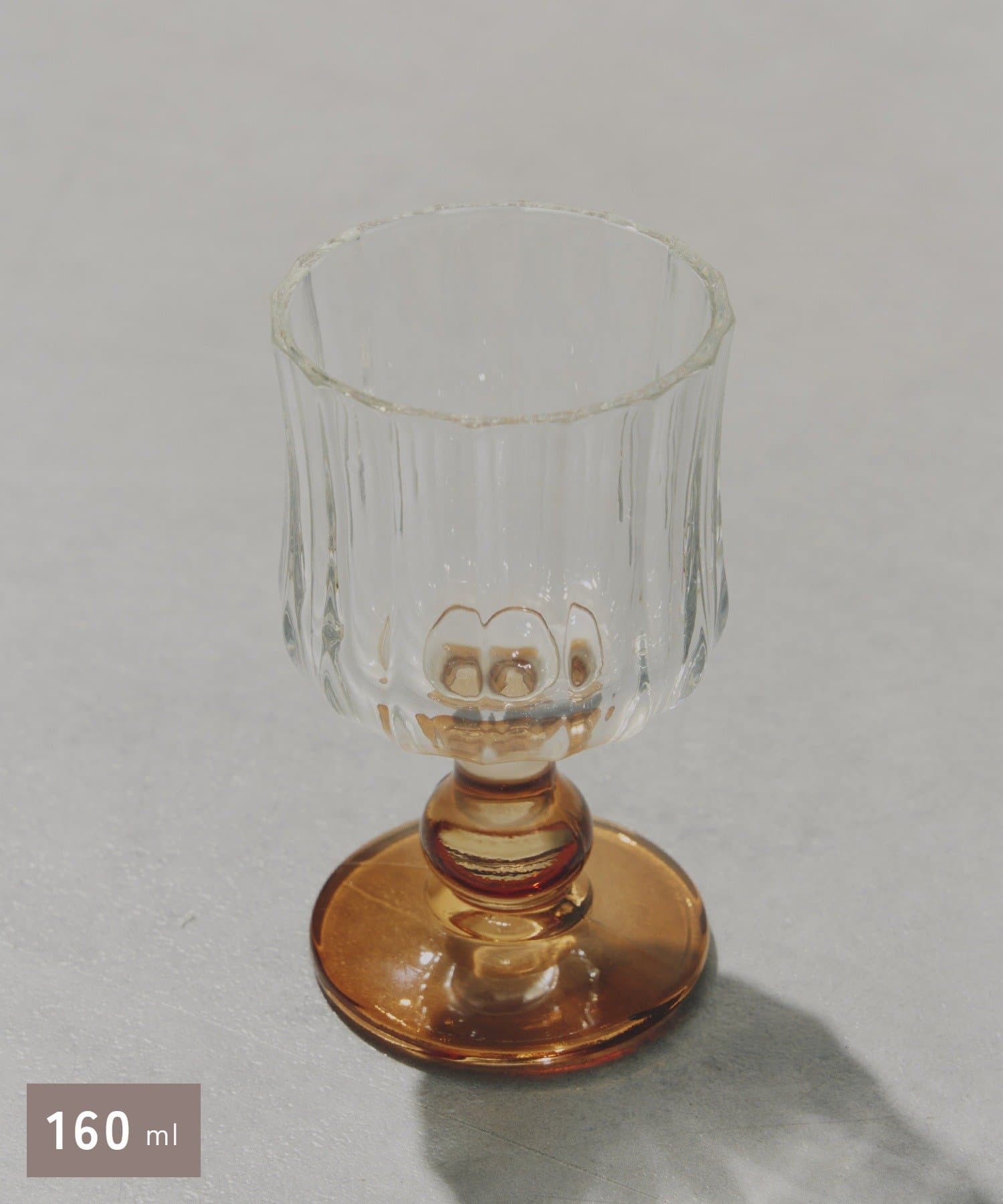salut!(サリュ) ストライプスタンド付きグラス：160ml／GLASS ARTWARE