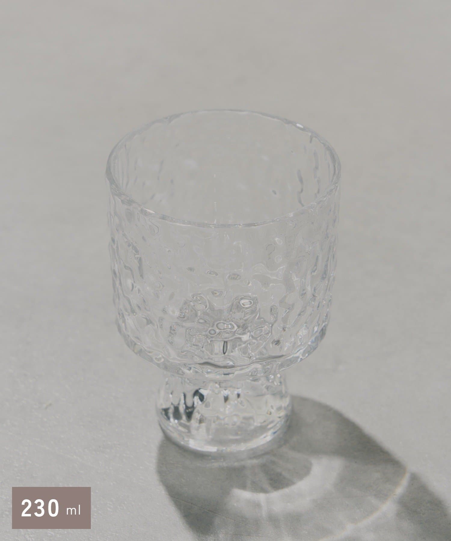 salut!(サリュ) フローズンスタンド付きグラス：230ml／GLASS ARTWARE