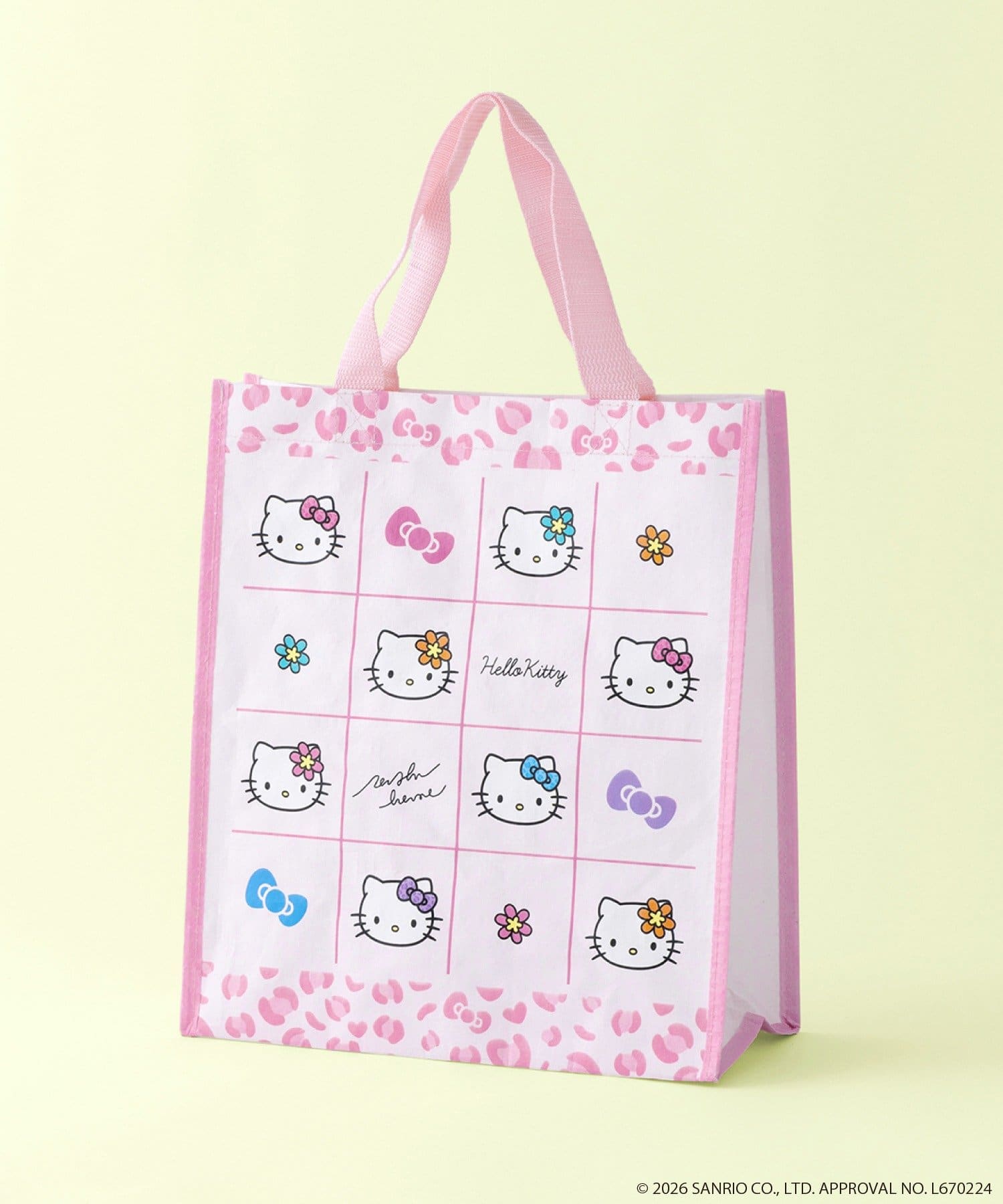 3COINS(スリーコインズ) ショッピングバッグ／HELLO KITTY