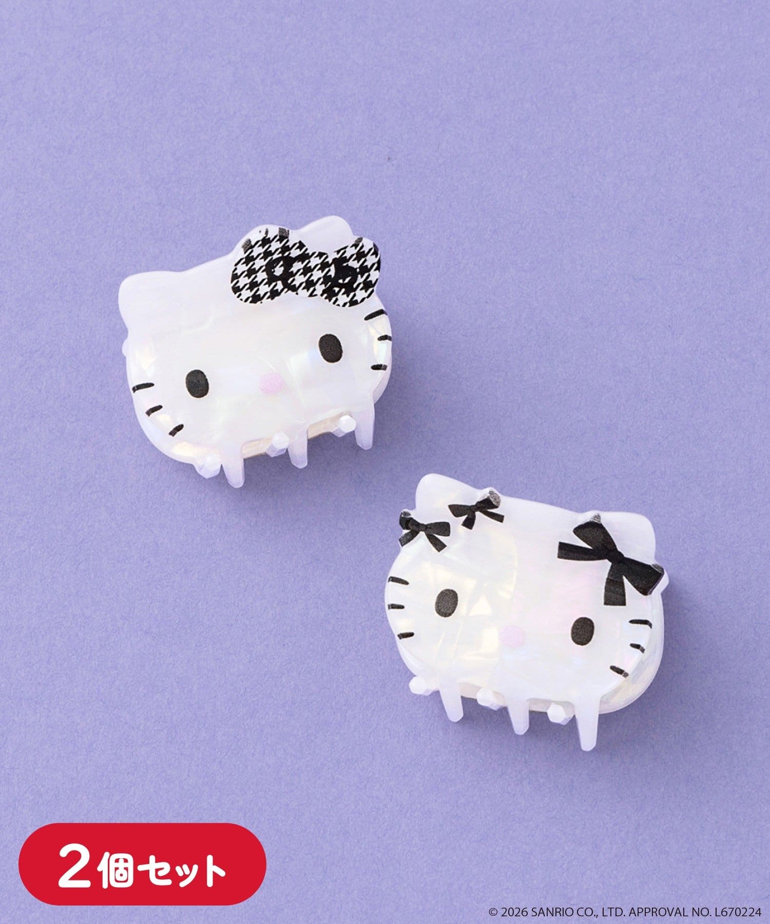 3COINS(スリーコインズ) ヘアクリップセット／HELLO KITTY