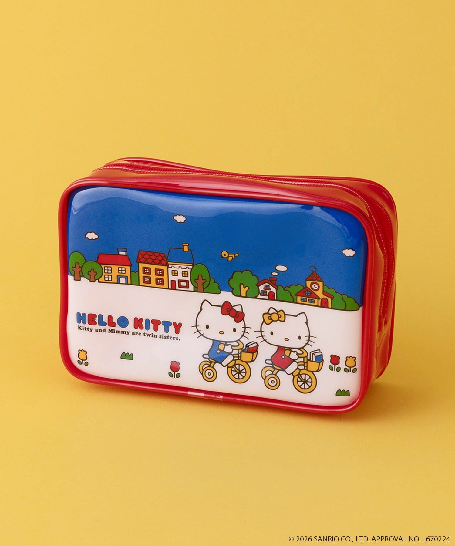3COINS(スリーコインズ) ビニールポーチ／HELLO KITTY