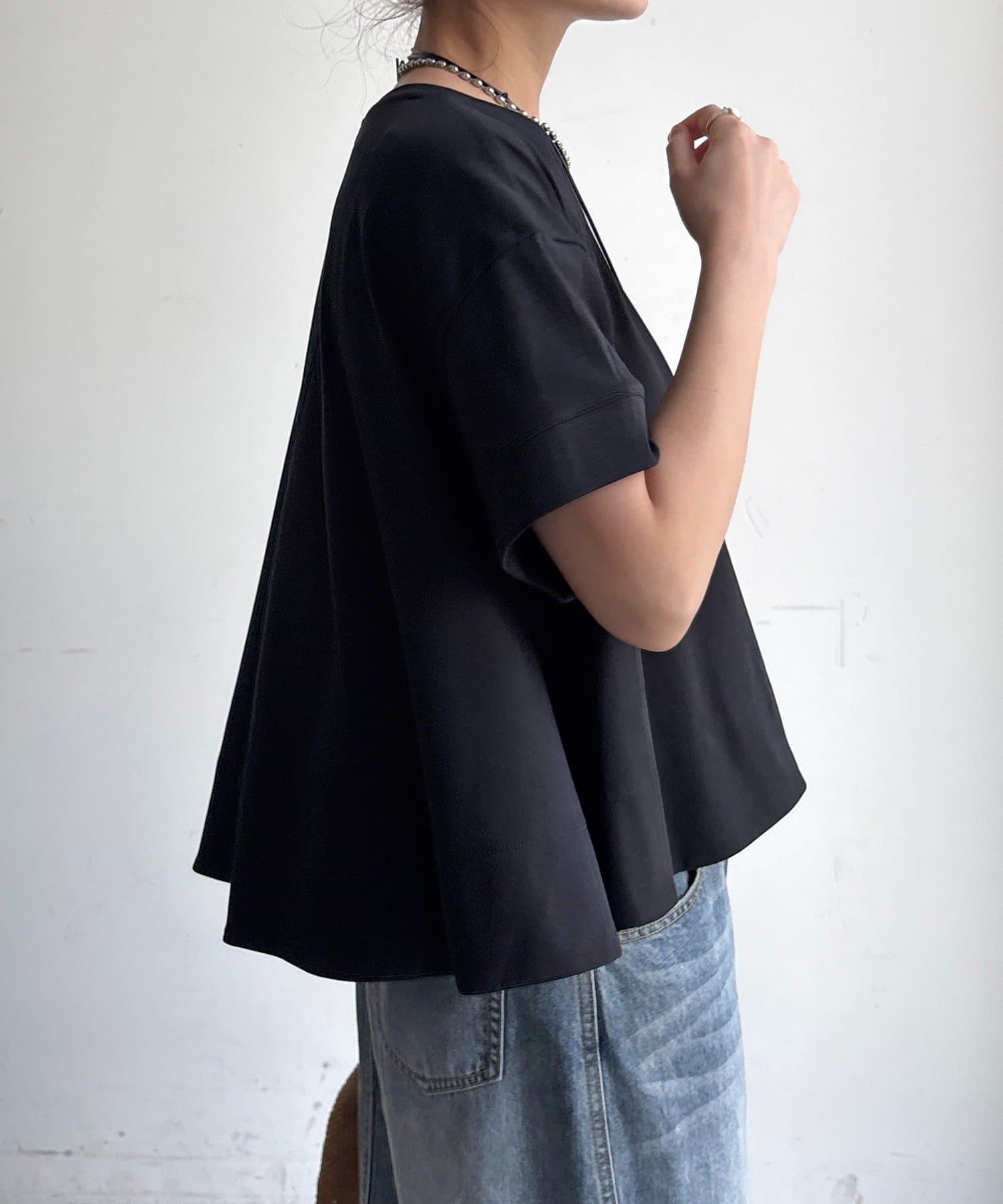DOUDOU(ドゥドゥ) 裾フレアTEE