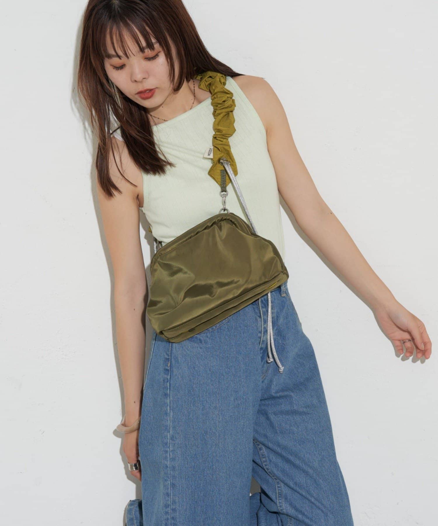 CIAOPANIC TYPY(チャオパニックティピー) 【KAIRI企画】撥水ナイロン多収納がま口ショルダーバッグ