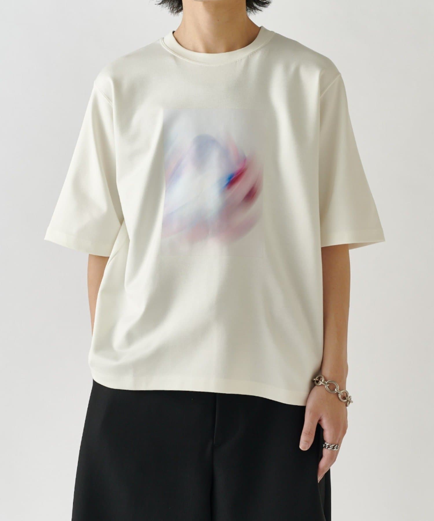 Lui's(ルイス) out of focus Tシャツ / smoke