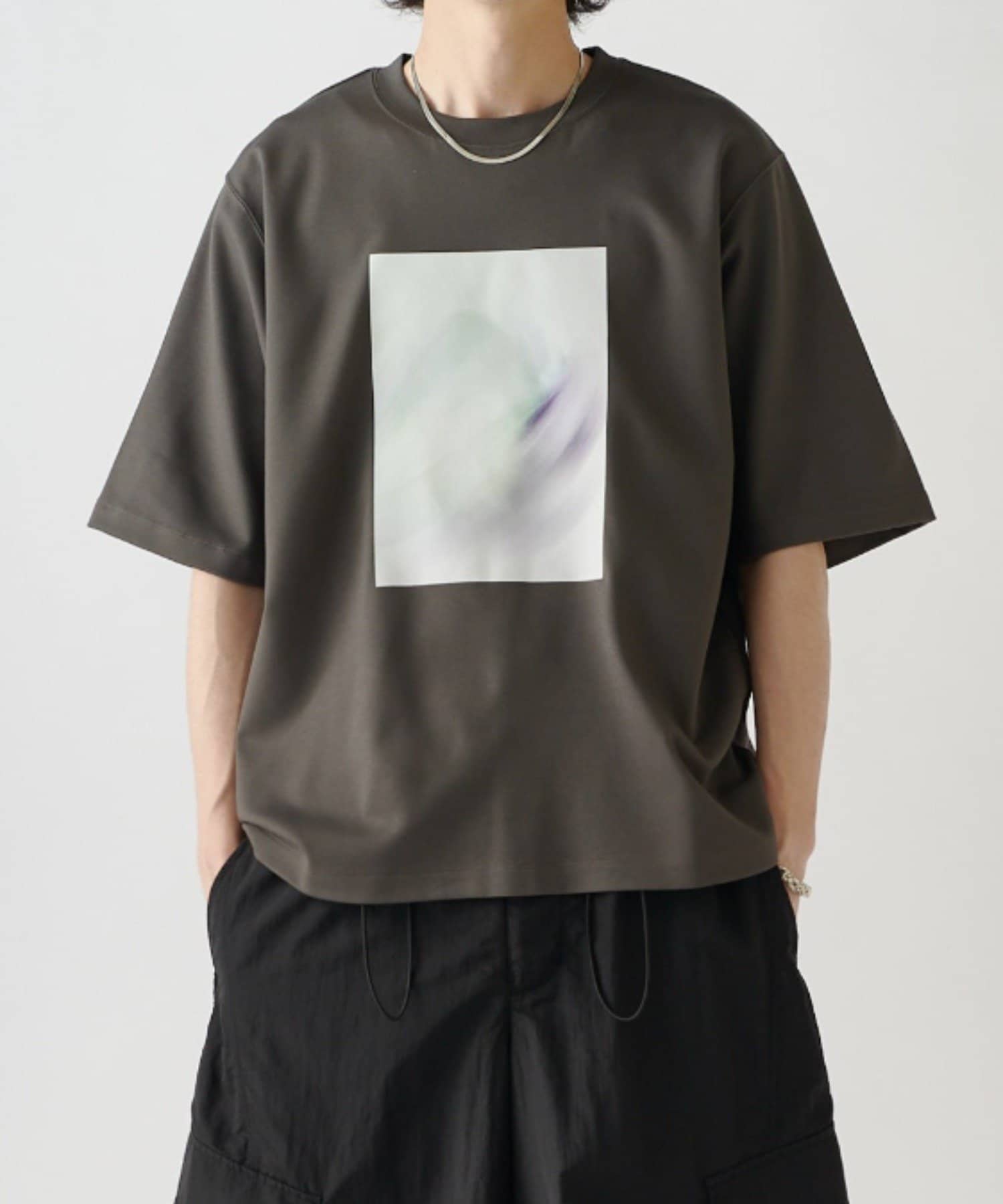 Lui's(ルイス) out of focus Tシャツ / smoke