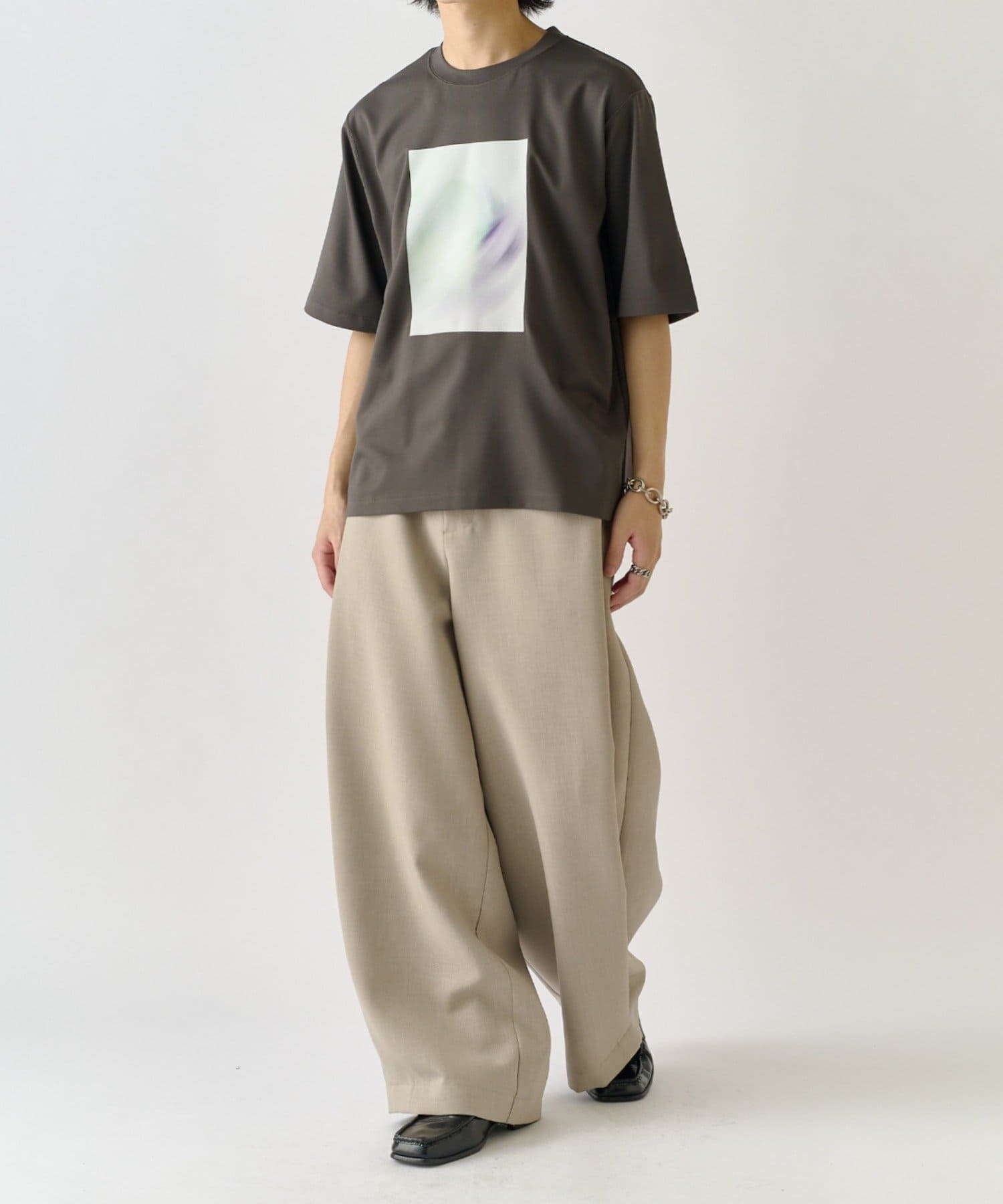 Lui's(ルイス) out of focus Tシャツ / smoke