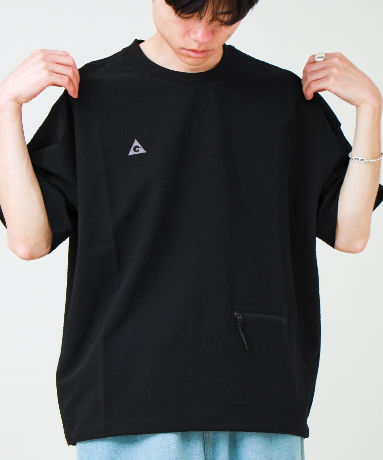 FREDY & GLOSTER(フレディ アンド グロスター) 【GERRY】Seersucker Vent Mesh S/S PO Shirt