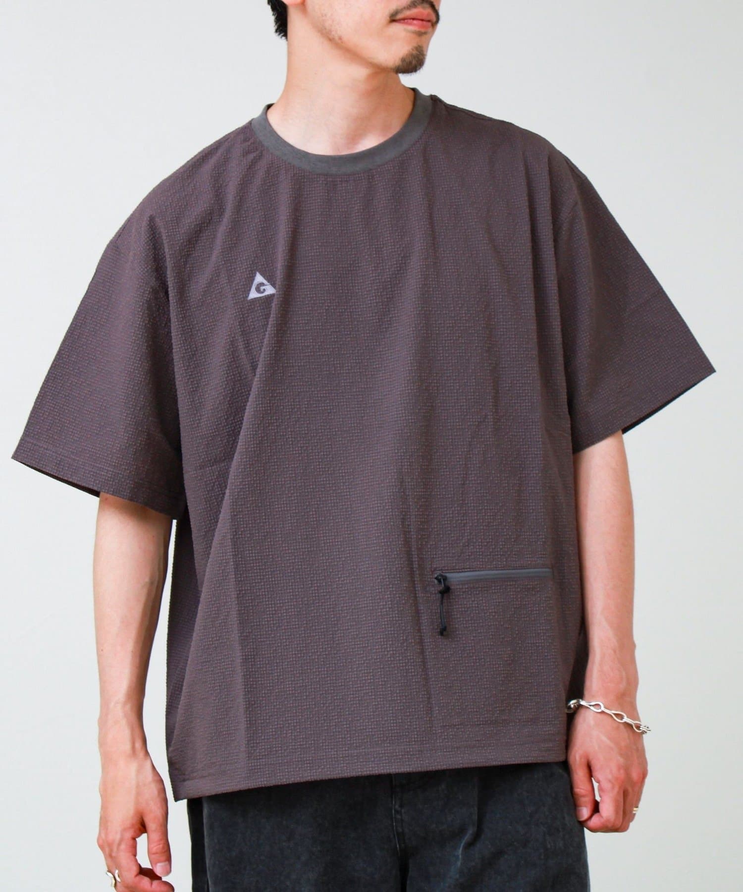 FREDY & GLOSTER(フレディ アンド グロスター) 【GERRY】Seersucker Vent Mesh S/S PO Shirt